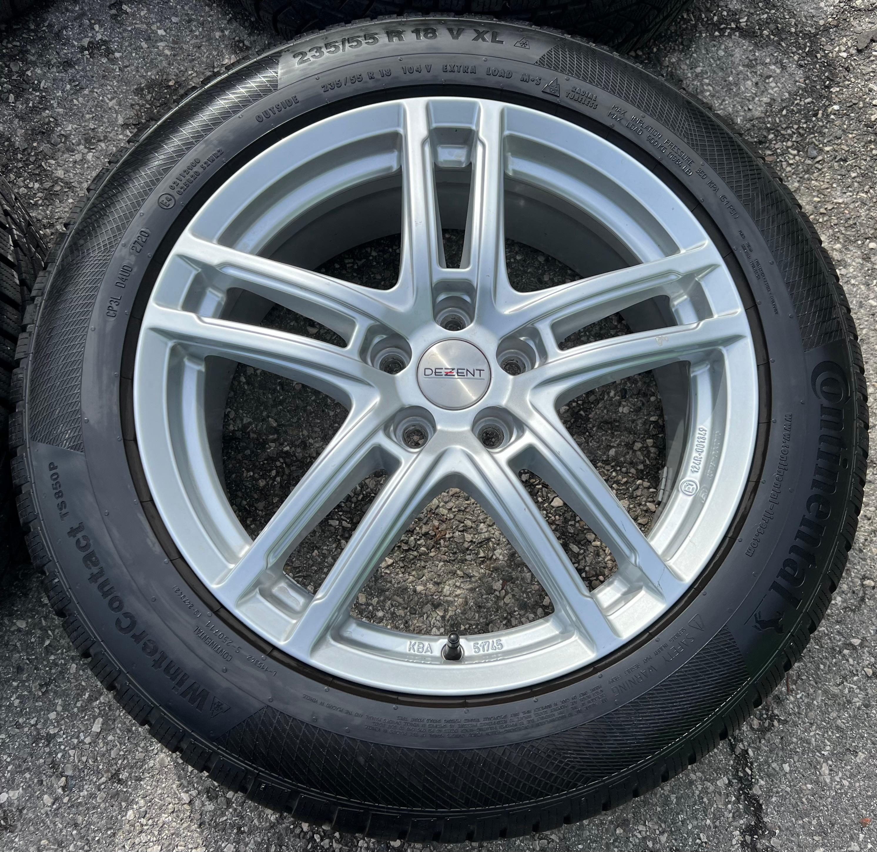 4 Alu 18" Winterräder Volvo S90 II V90 XC40 C40 X 235/55R18 104V Continental