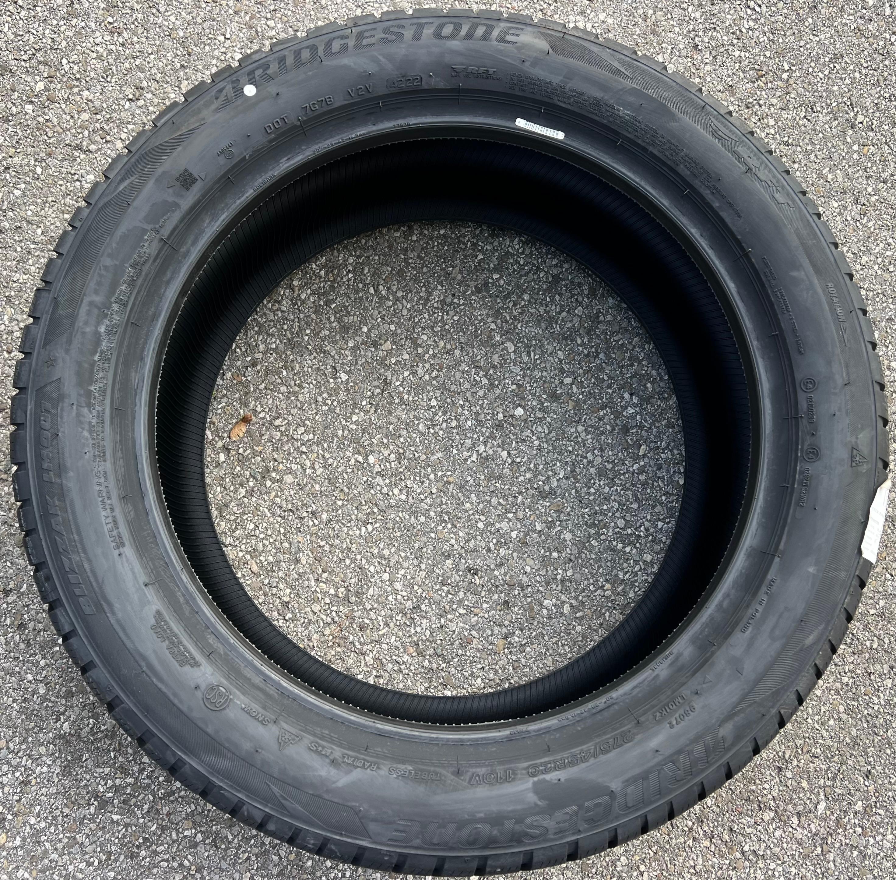 4 x 275/45R20 110V Winterreifen Bridgestone Blizzak LM001 Runflat 2022 * NEU Freihaus