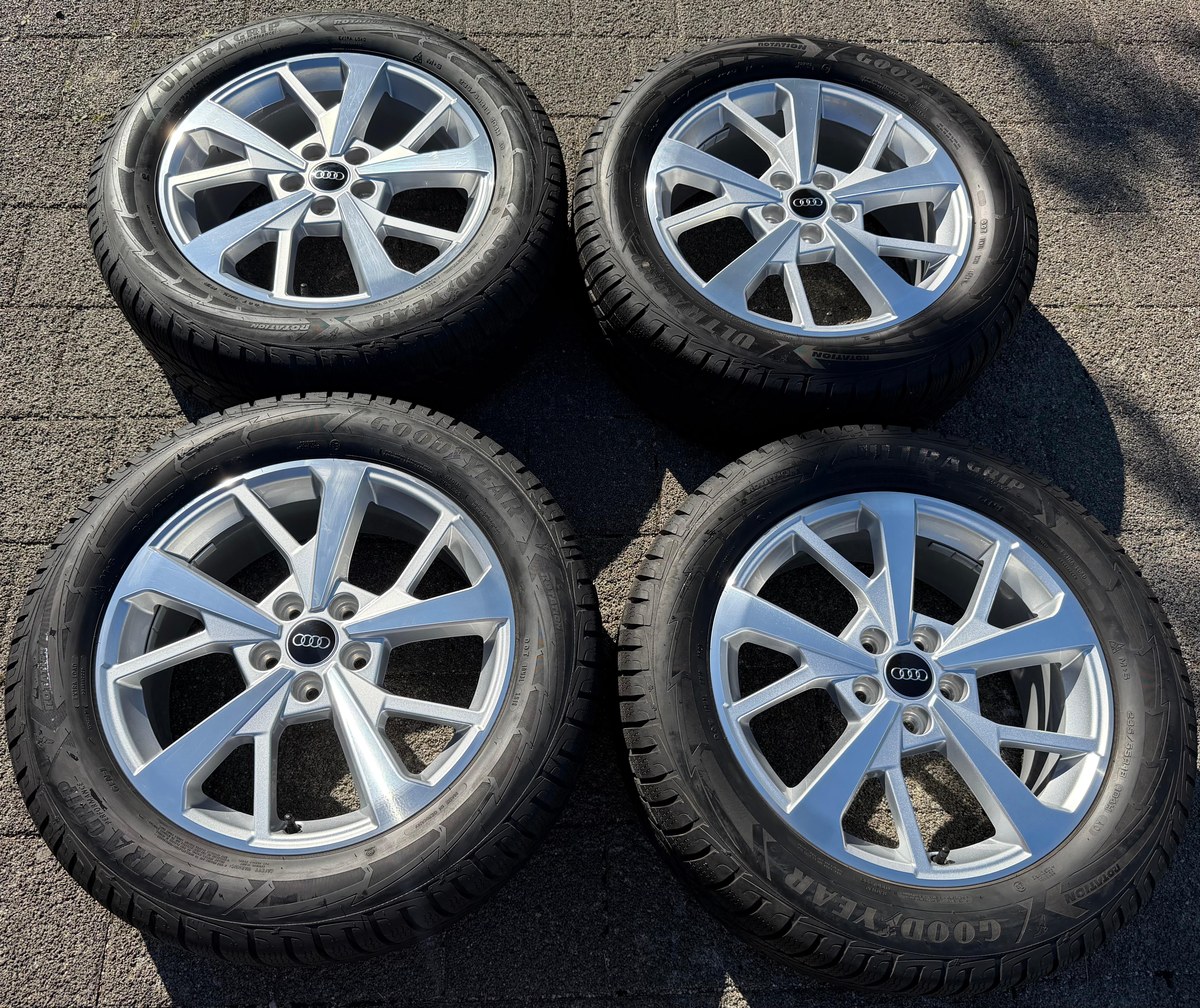 4 Original 18" Alu Winterräder Audi Q3 F3 83A 83A601025J 235/55R18 104H Goodyear