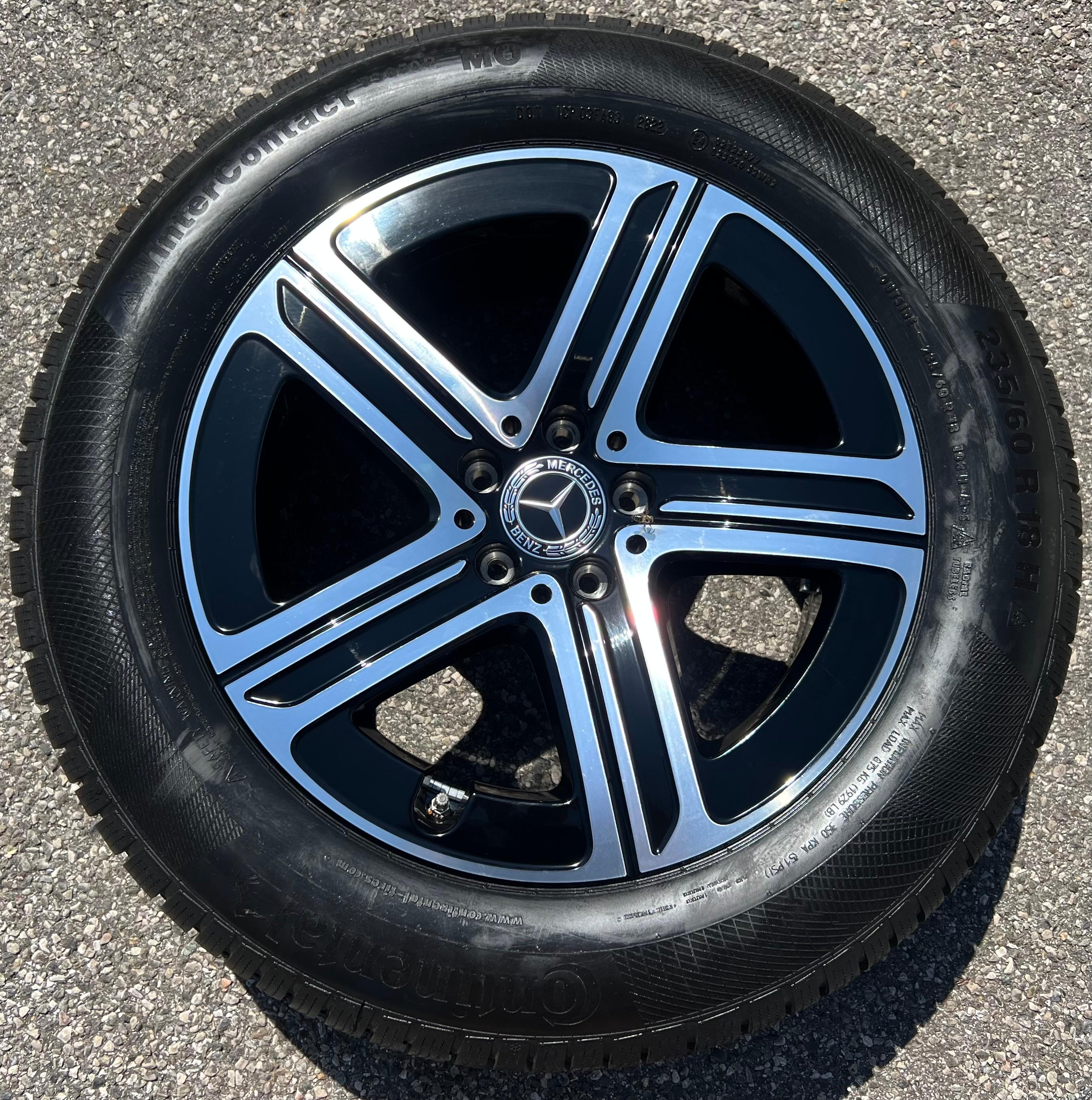 1 X CERCHIO ORIGINALE 18" IN ALLUMINIO MERCEDES GLC X254 C254 A2544015400 8x18 ET32,5 TPMS