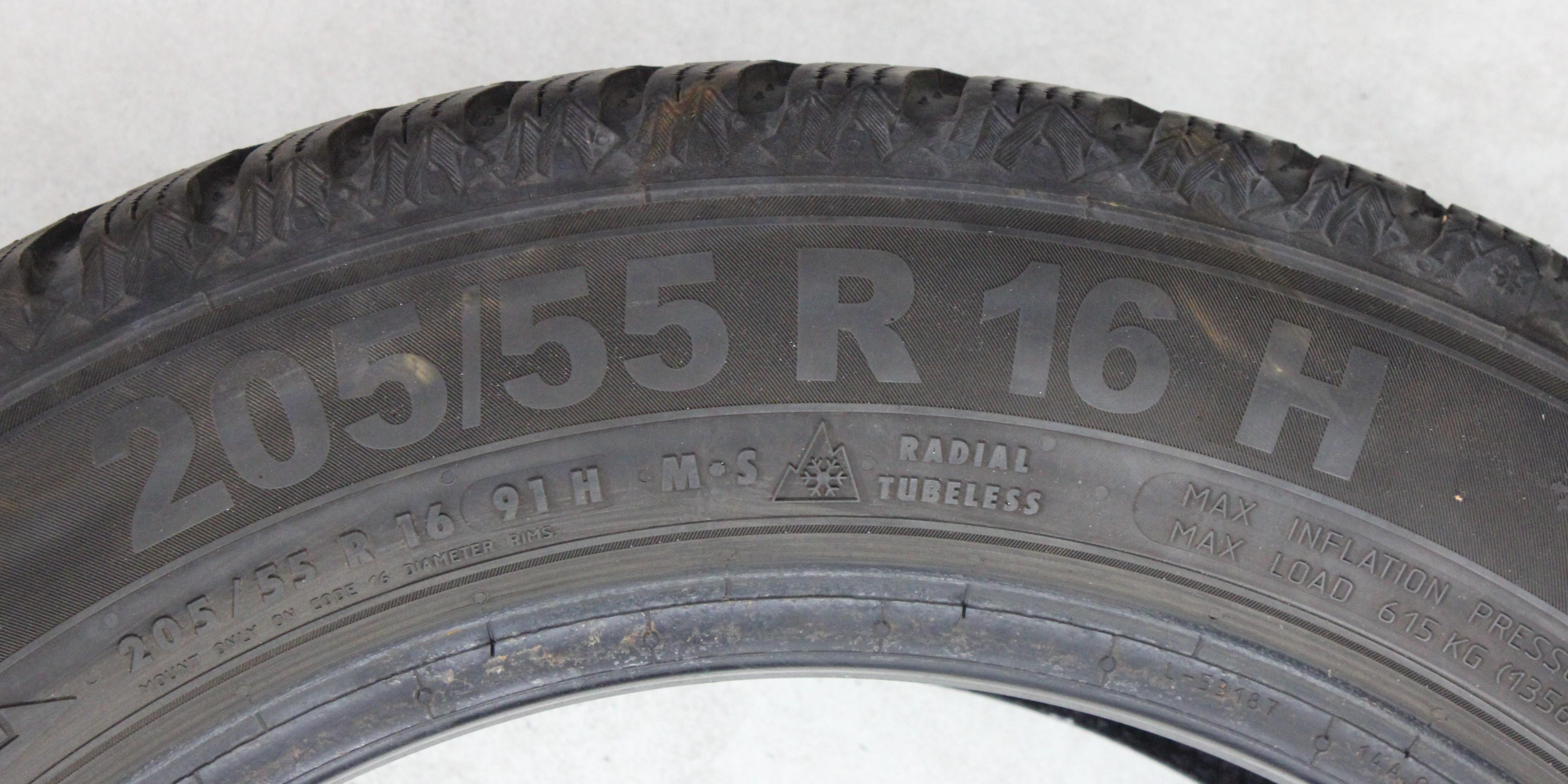 4 x 205/55R16 91H Winterreifen Semperit Speed-Grip 5 2x5-5,5mm/2x5,5-6mm 2023