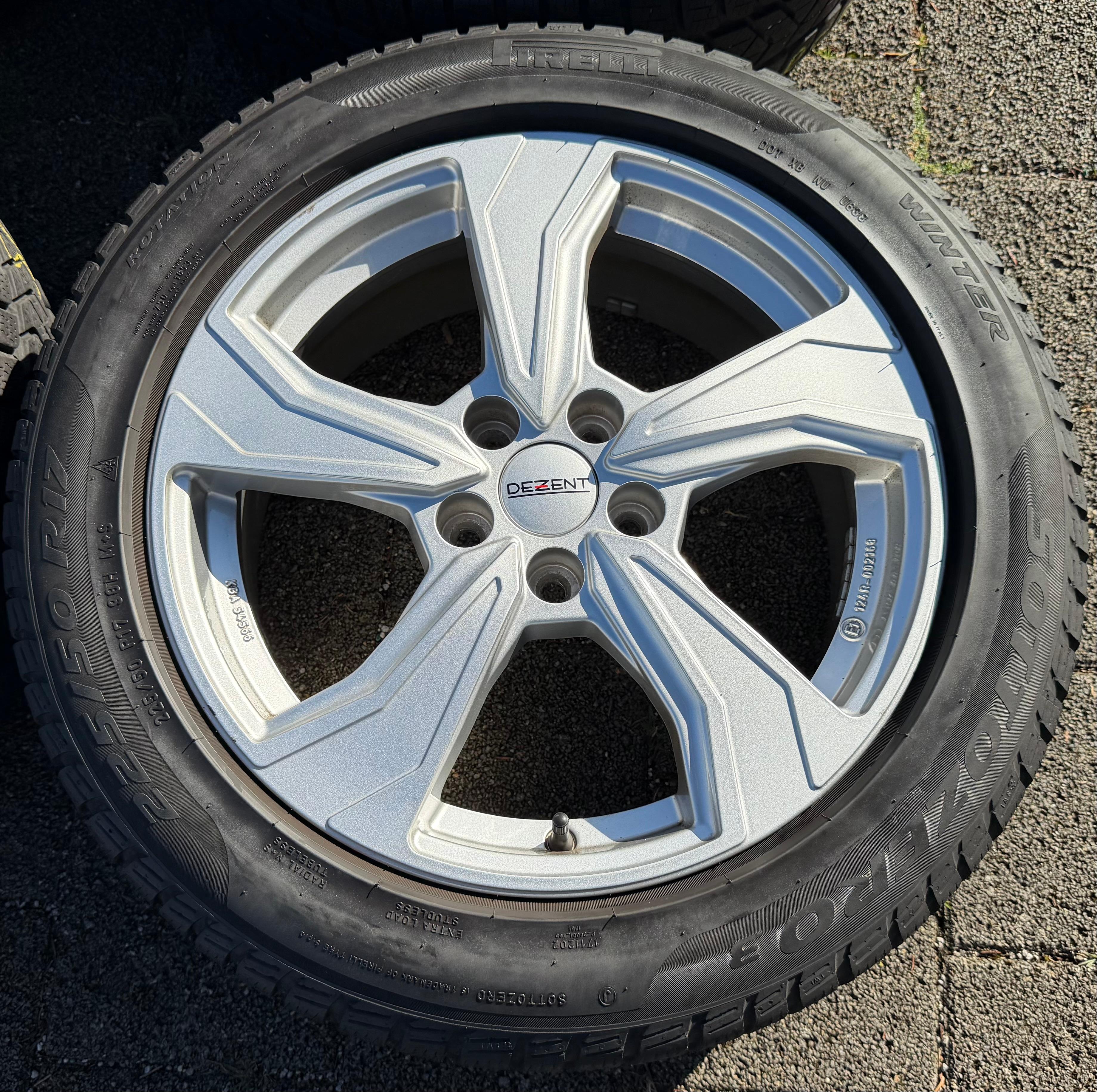 4 Alu 17" Winterräder Volvo S60 V60 V60 Cross Country S80 225/50R17 98H Pirelli