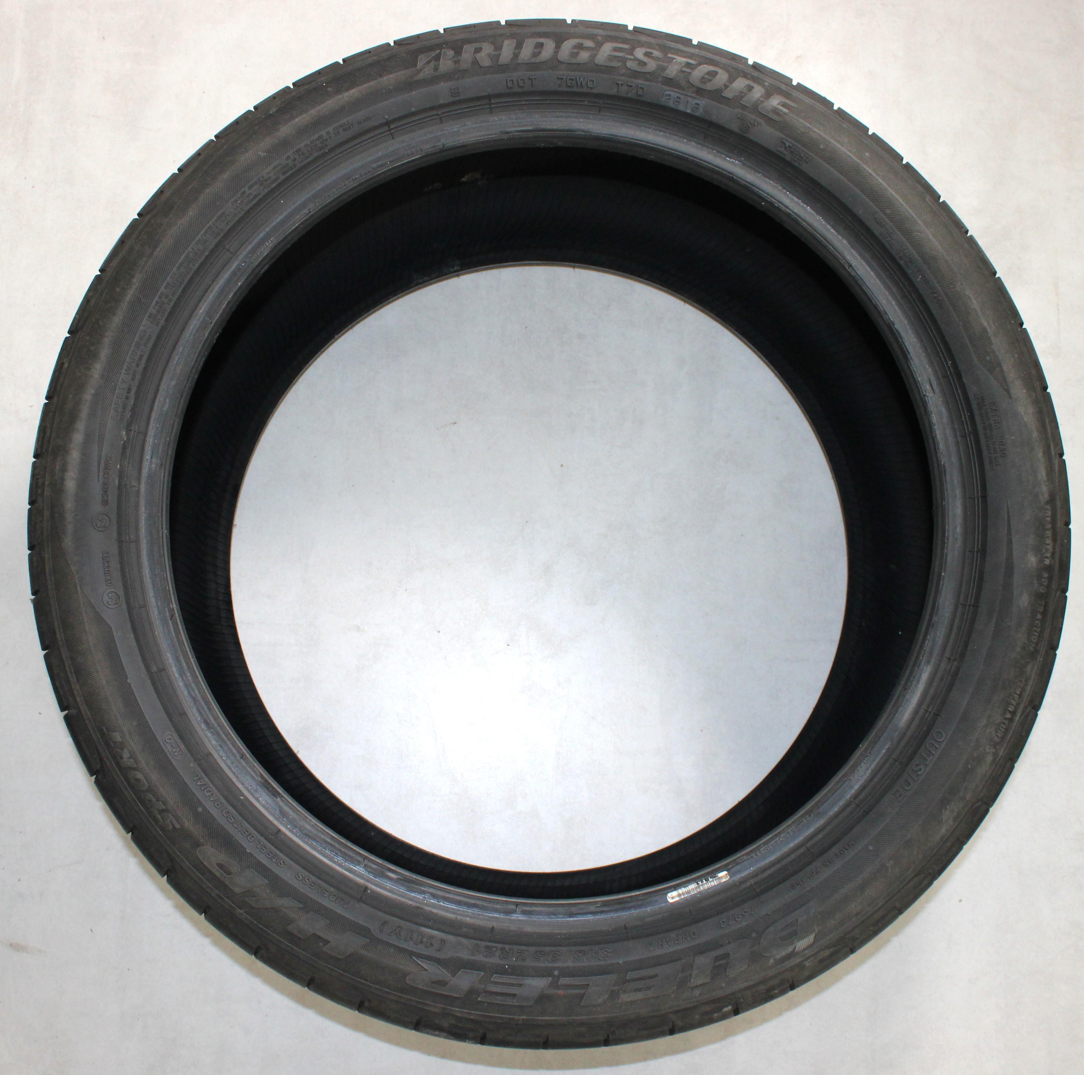 2 x 315/35R21 111Y Sommerreifen Bridgestone Dueler H/P Sport 4,5-5mm 2018 N0