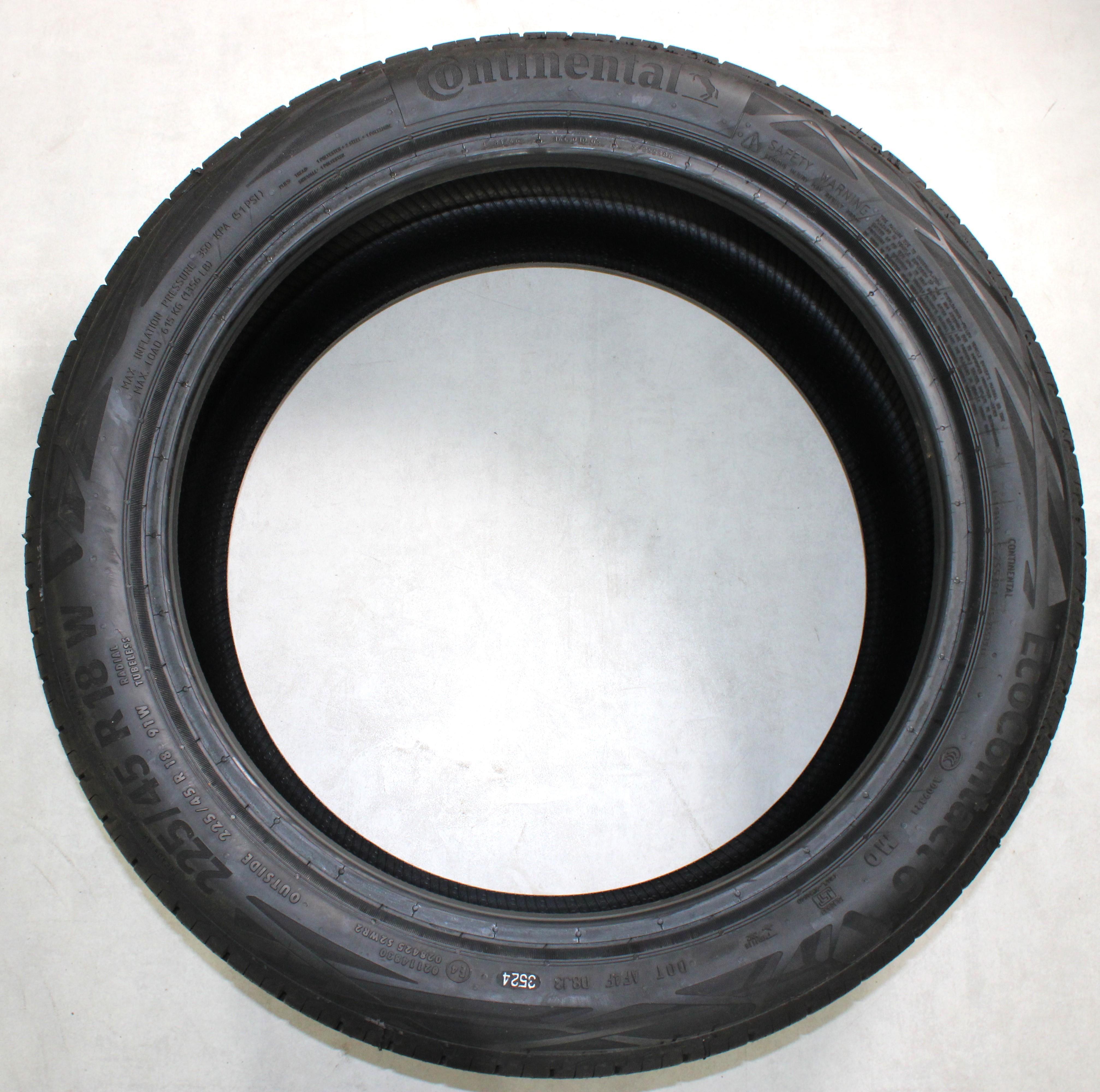 1 x 225/45R18 91W Sommerreifen Continental Eco Contact 6 MO Volles Profil 2024
