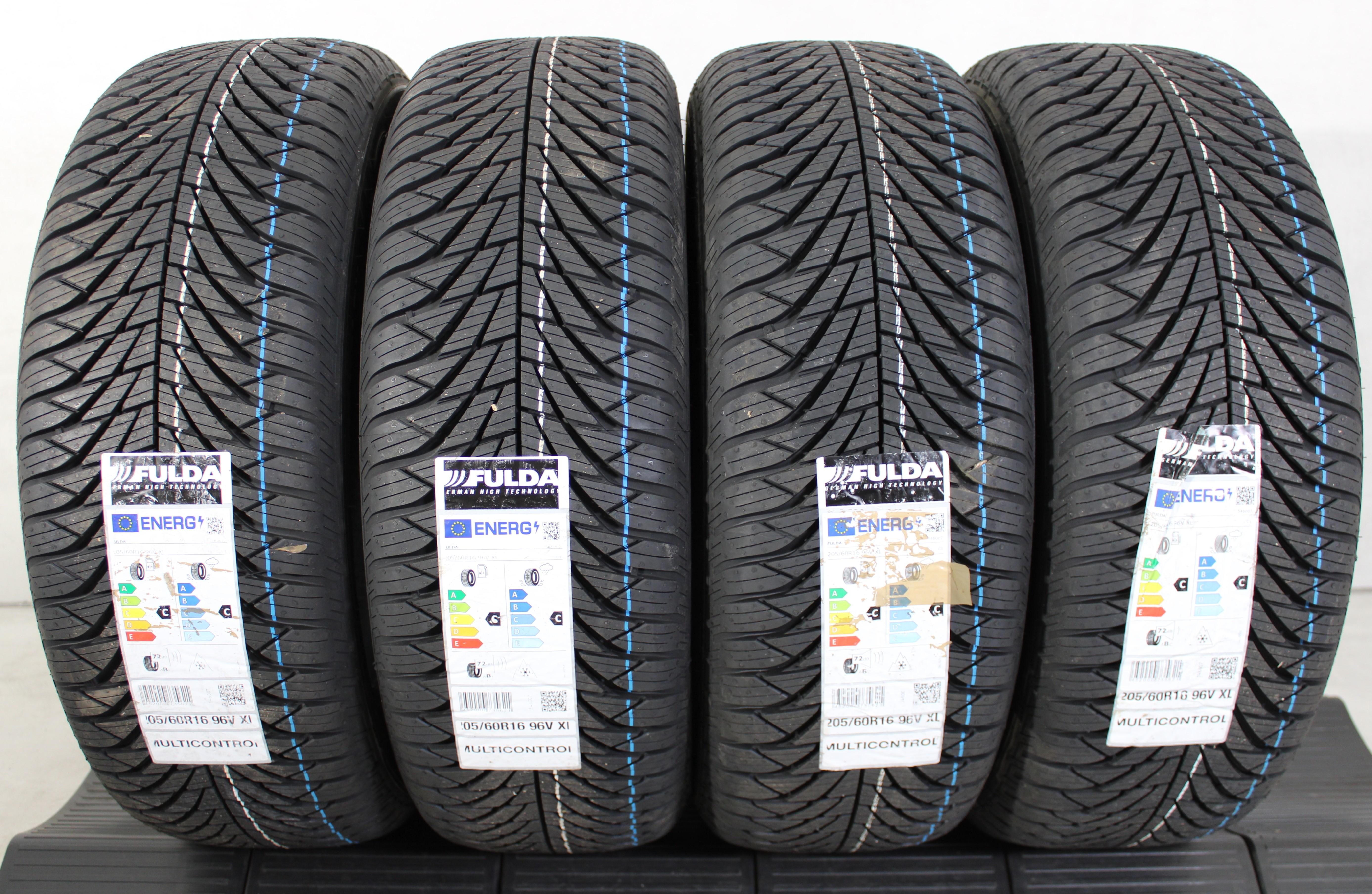 4 x 205/60R16 96V vierseizoenenbanden Fulda MultiControl 2024 XL