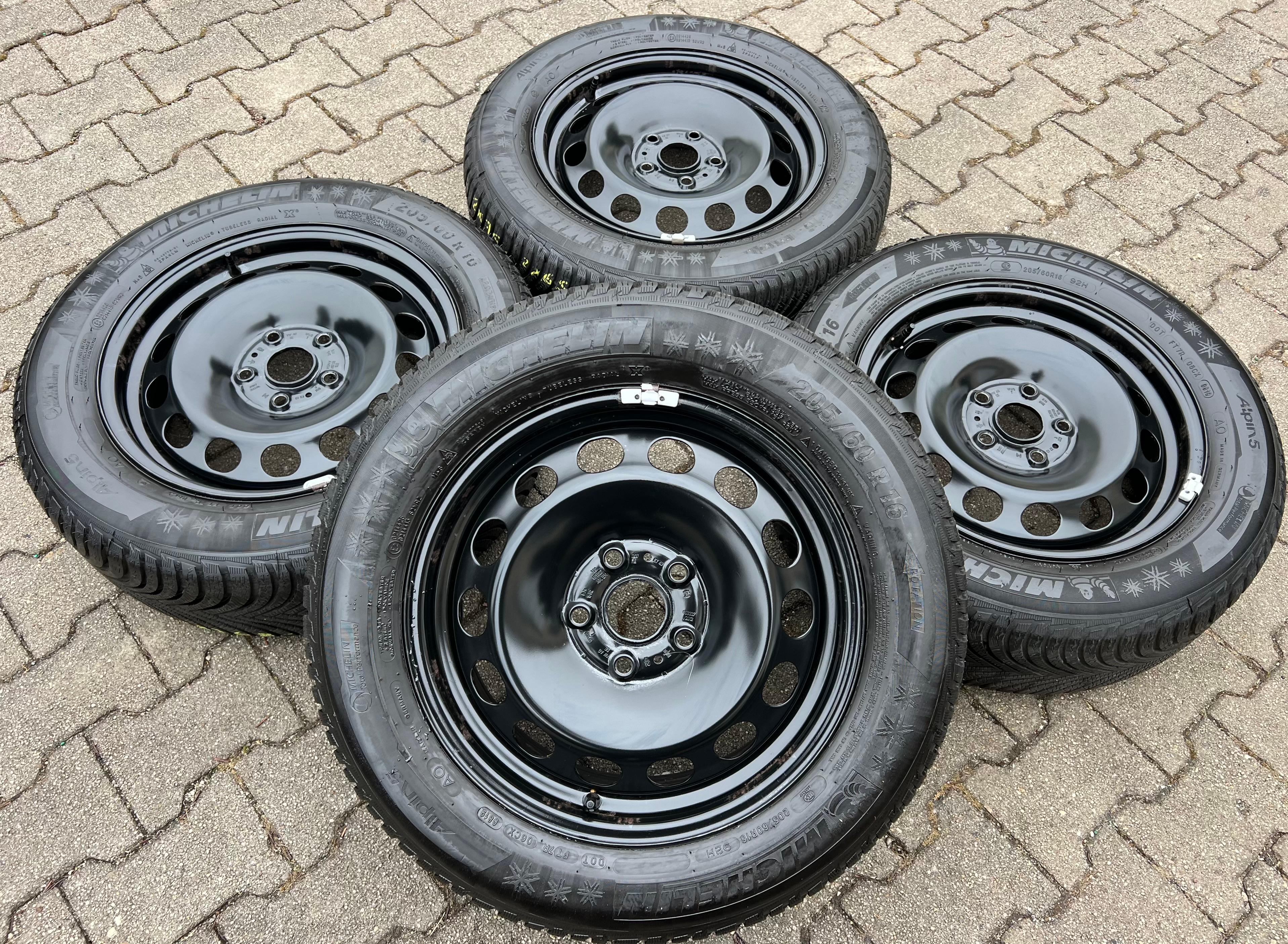 4 ROUES D'HIVER AUDI Q2 GA VW T-ROC A11 205/60R16 92H MICHELIN 2019 GRATUIT