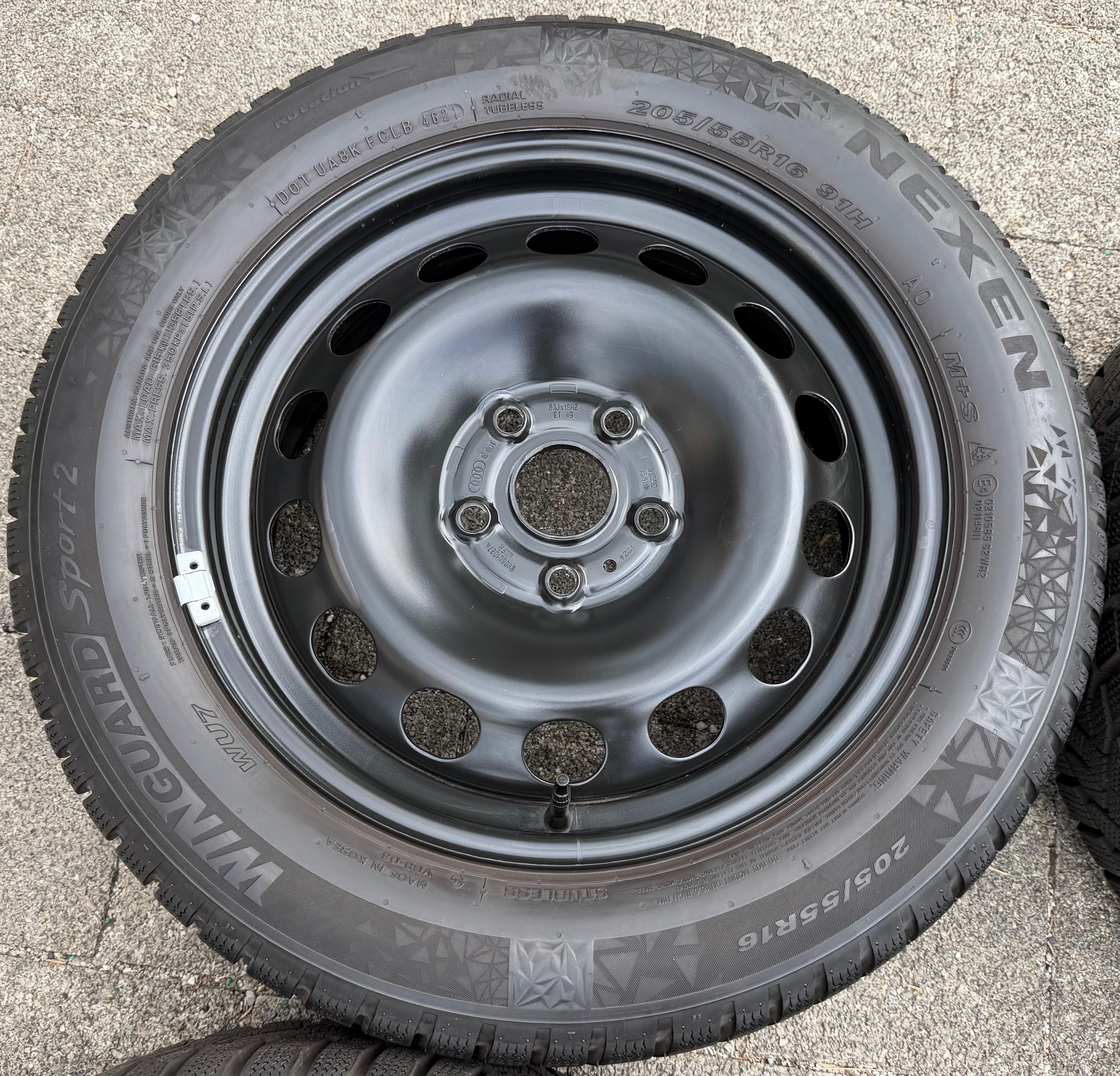 4 Winterräder Audi A3 8V Sportback Cabrio  205/55R16 91H Nexen 8V0601027A 2021