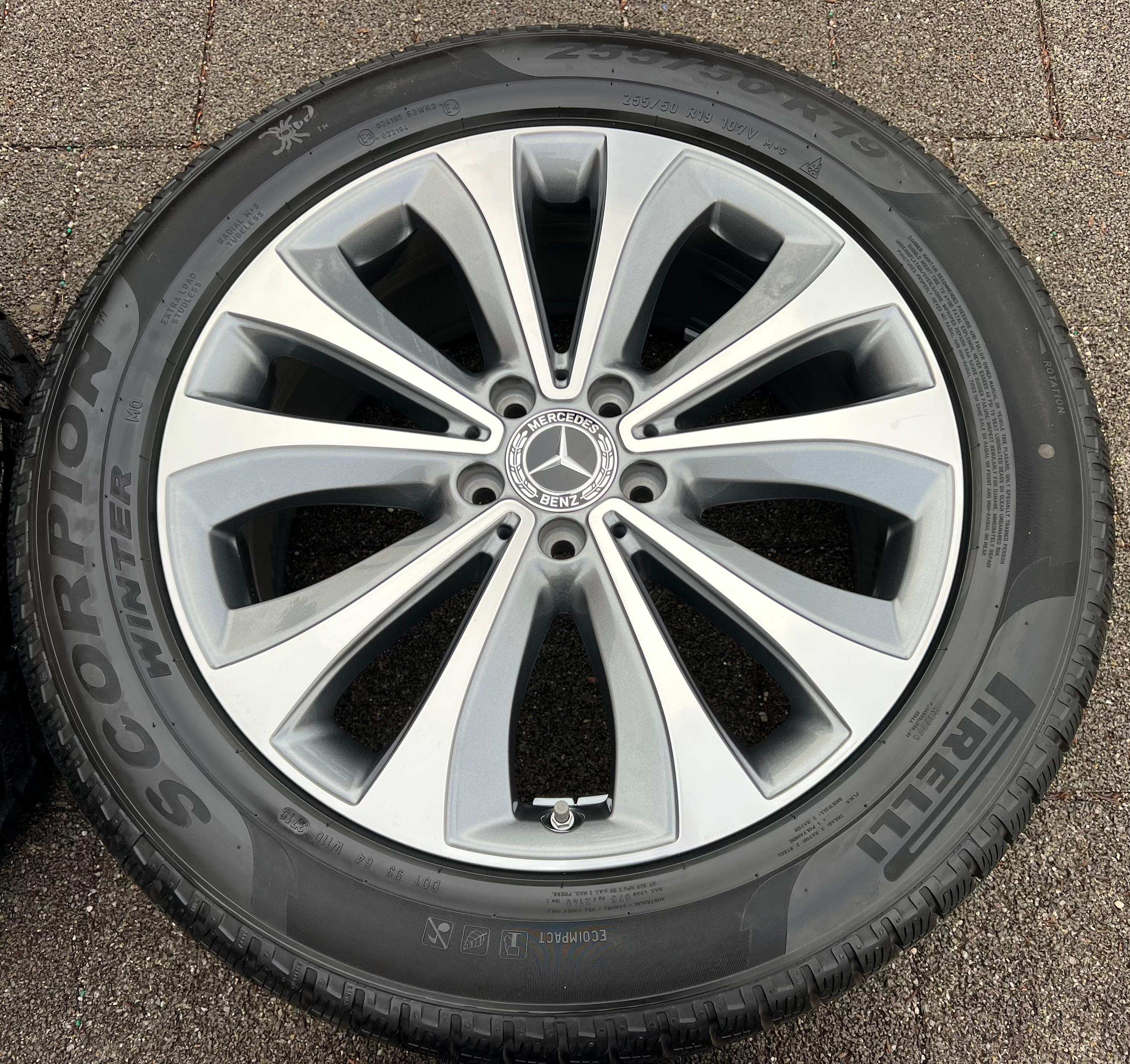 4 ORIGINAL 19" ALU WINTERRÄDER MERCEDES GLE V167 W167 A1674010100 RDKS