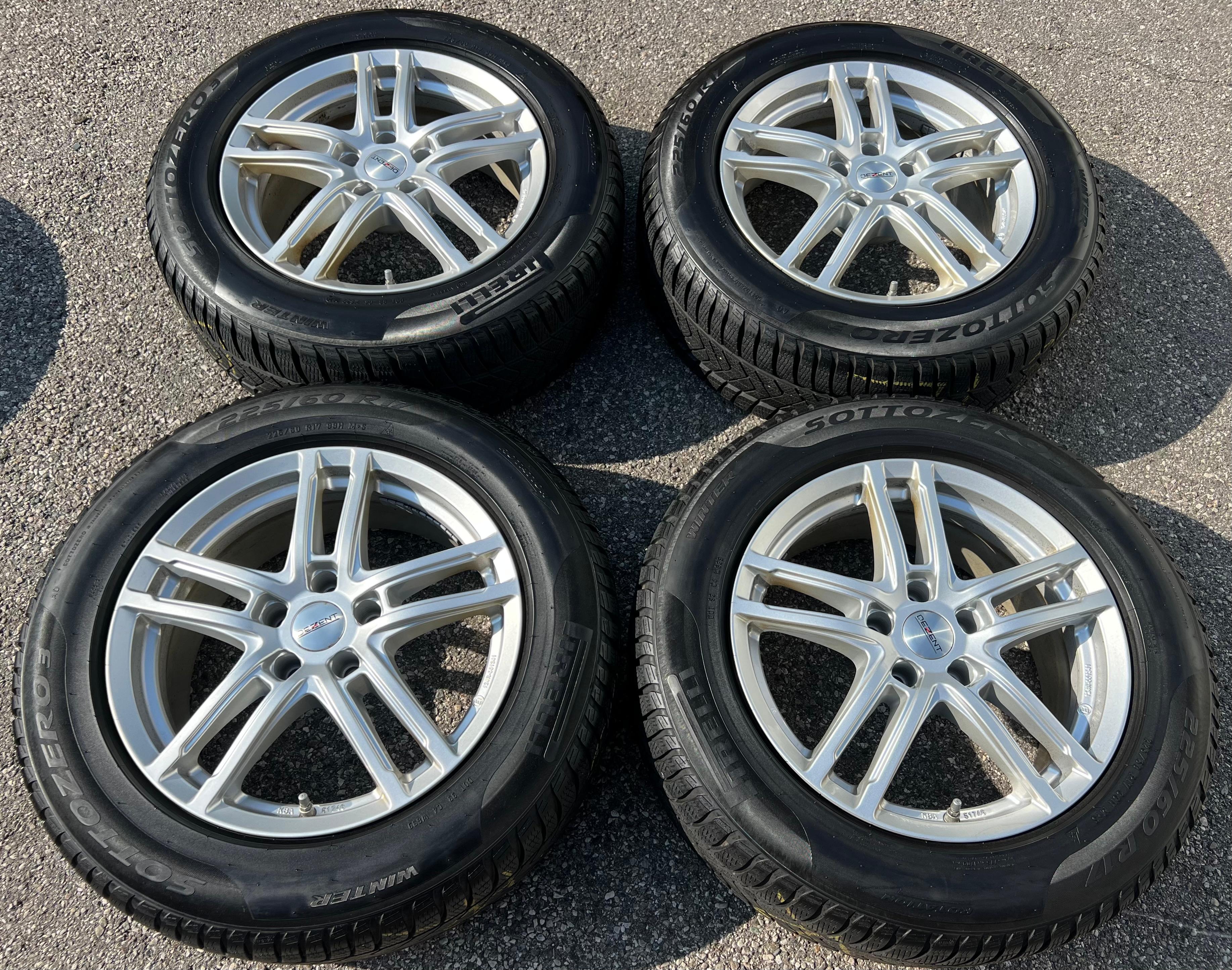 4 ROUES D'HIVER ALU 17" AUDI A6 A7 AVANT LIMOUSINE F2 225/60R17 99H RDKS FRANCO DOMICILE