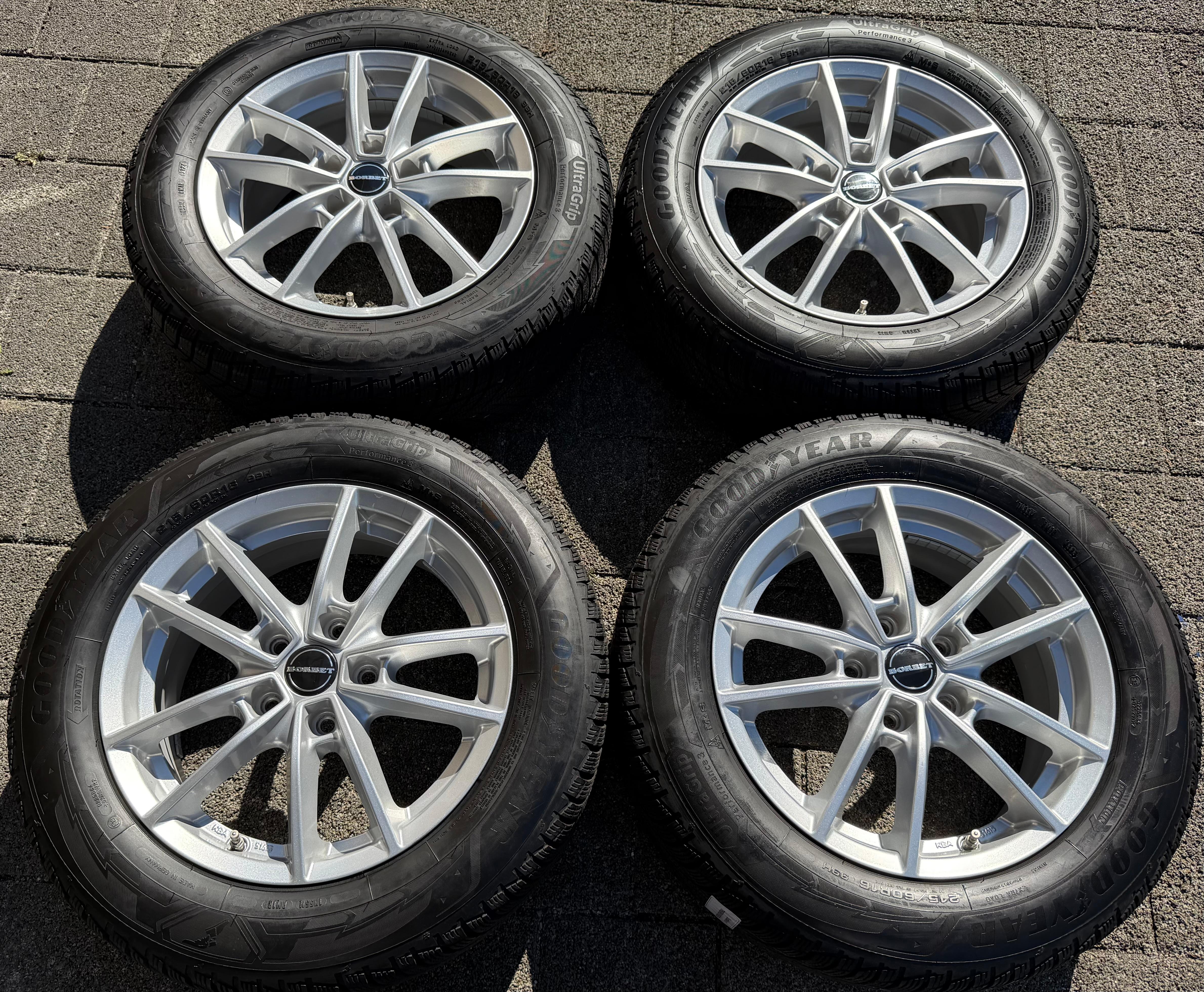 4 Alu Winterräder Audi Q2 Seat Ateca Skoda Superb Yeti VW Passat B8 3G Beetle 215/60R16