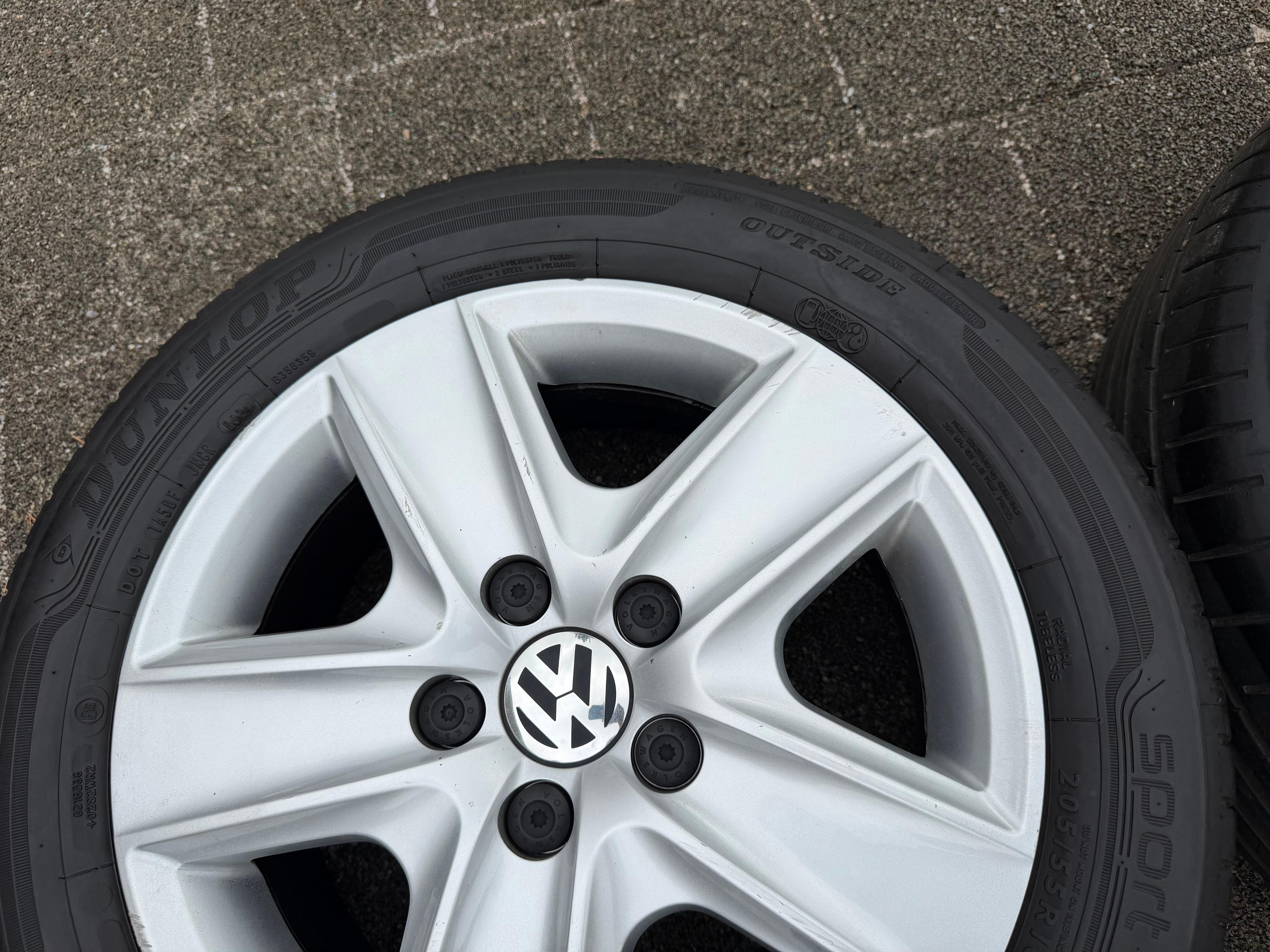 4 ruote estive originali da 16" VW Golf 5/6 Touran 5K0601027 205/55R16 91W
