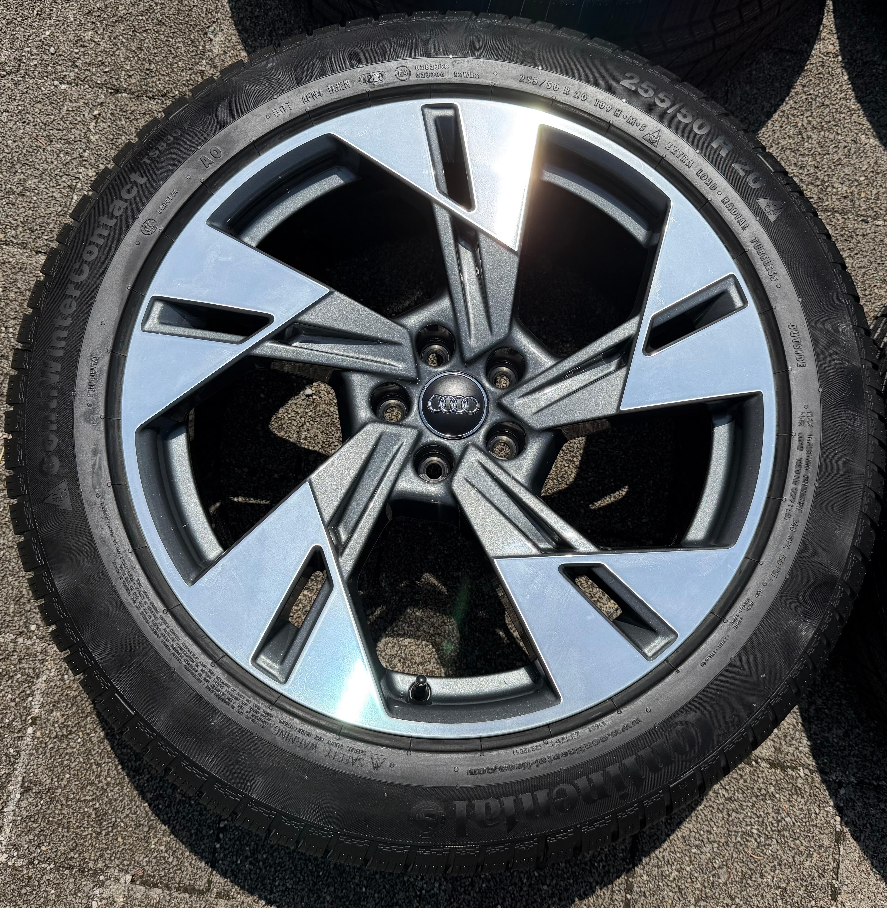 4 Original 20" Alu Winterräder Audi E-Tron Q8 Etron 4KE601025AP 255/50R20 109H