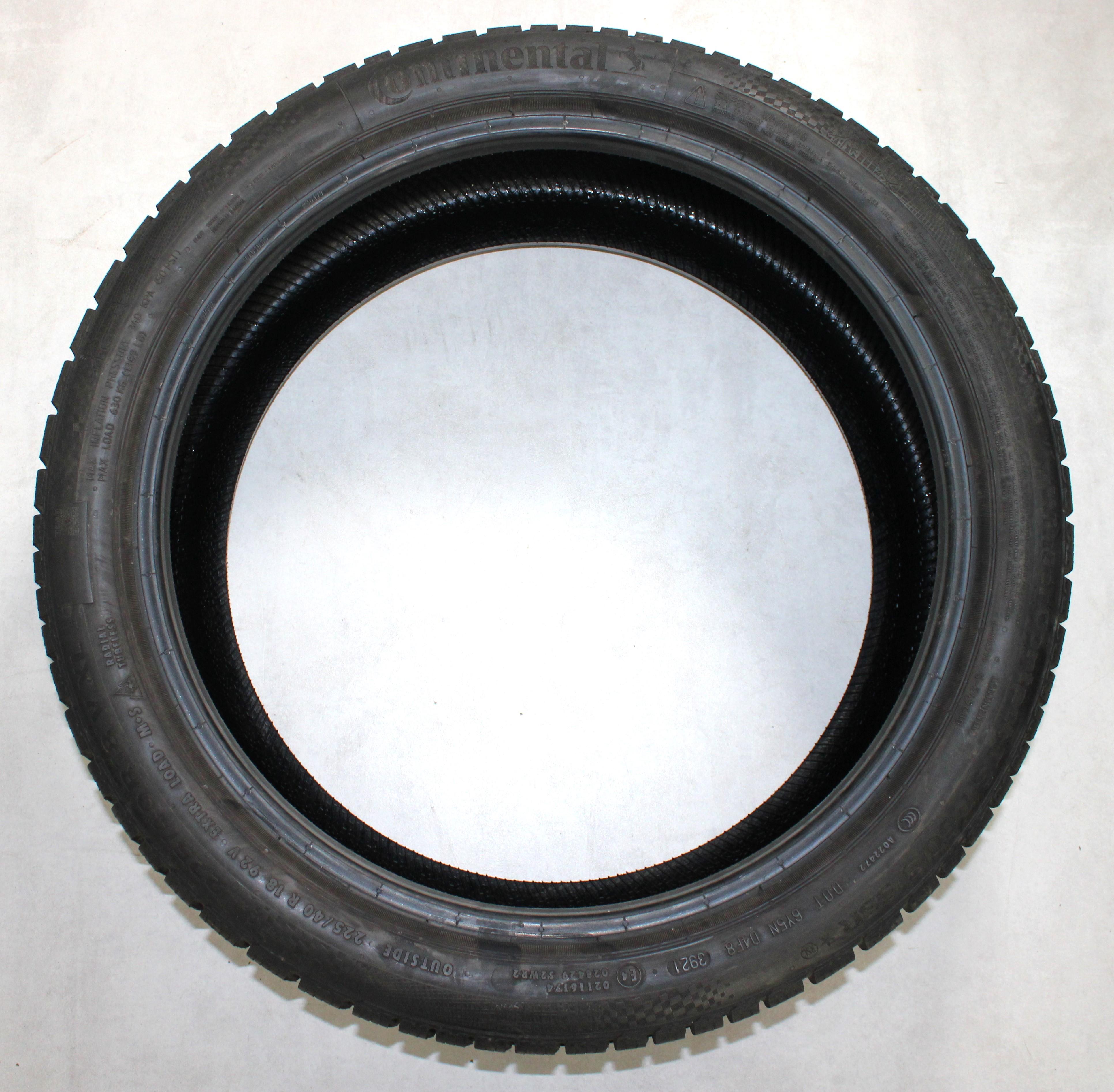 2 x 225/40R18 92V Winterreifen Continental Winter Contact TS860S SSR Runflat 7mm 2021 *
