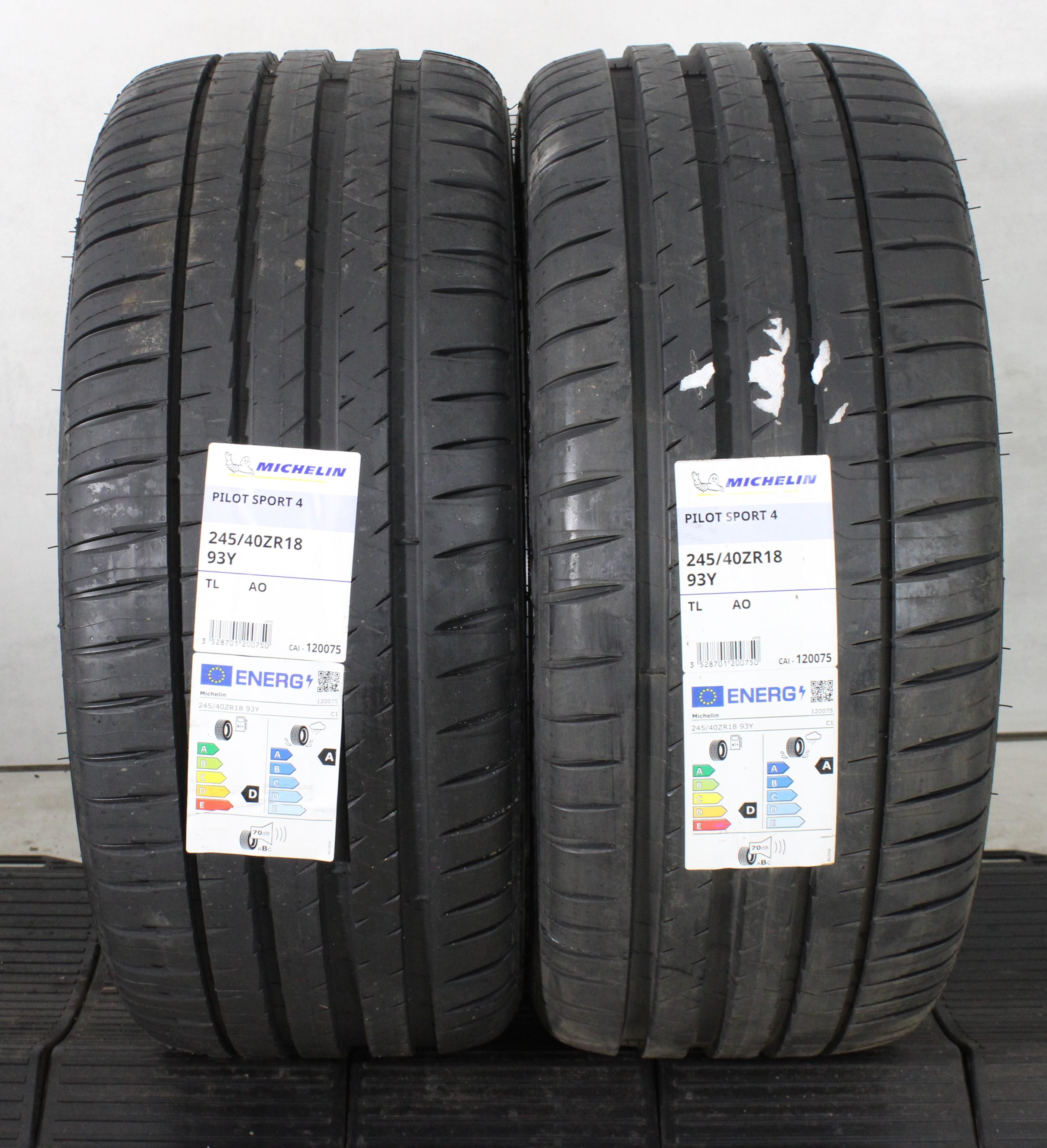 2 x 245/40R18 93Y Sommerreifen Michelin Pilot Sport 4 AO NEU 2023 XL