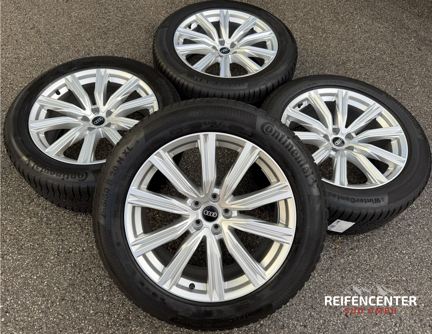 4 Original 20" Alu Winterräder Audi Q8 SQ8 4M8601025DK 265/50R20 111H Continental