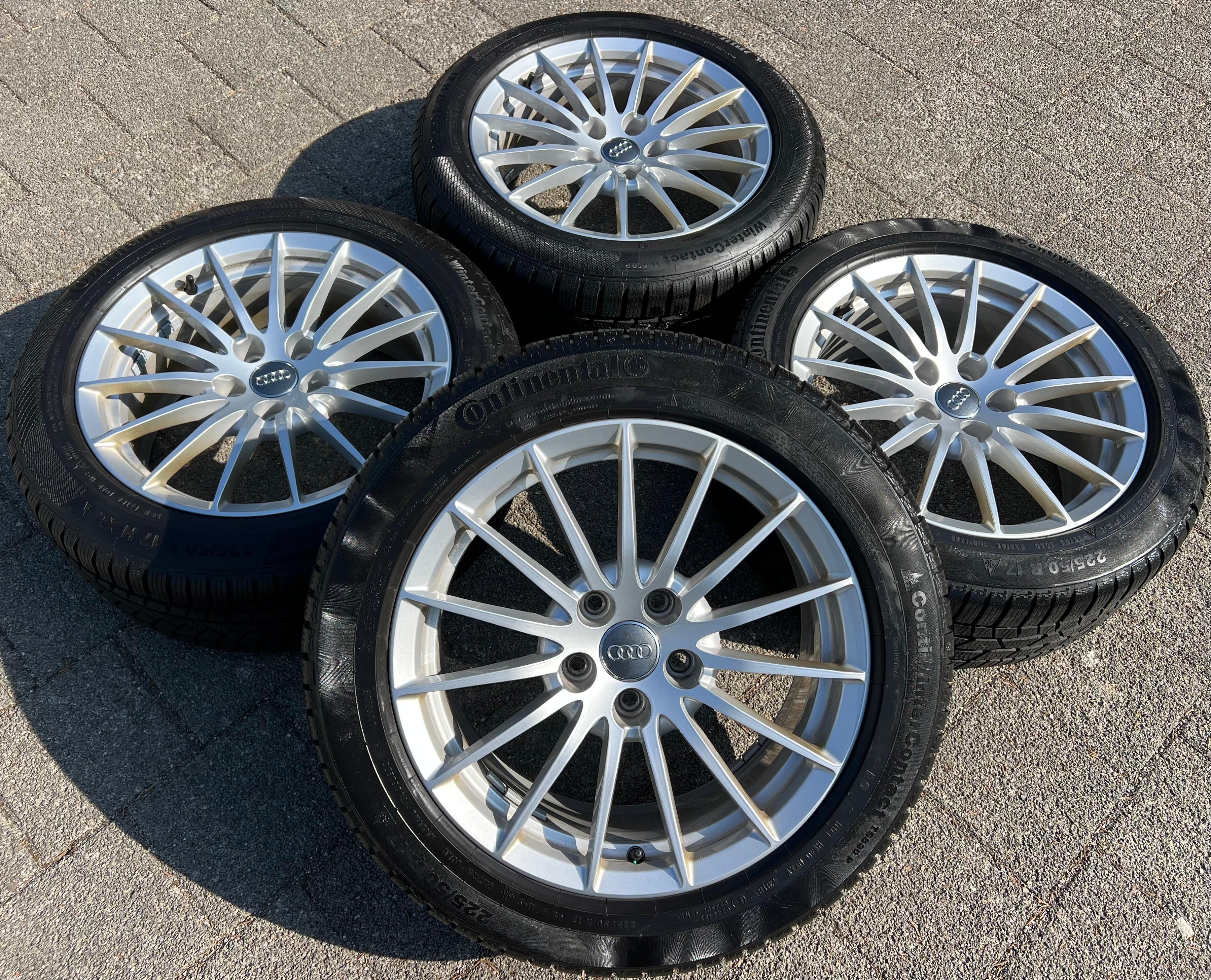 4 ORIGINAL 17" ALU WINTERRÄDER AUDI A5 F5 8W 225/50R17 98H 8W0601025AE CONTINENTAL