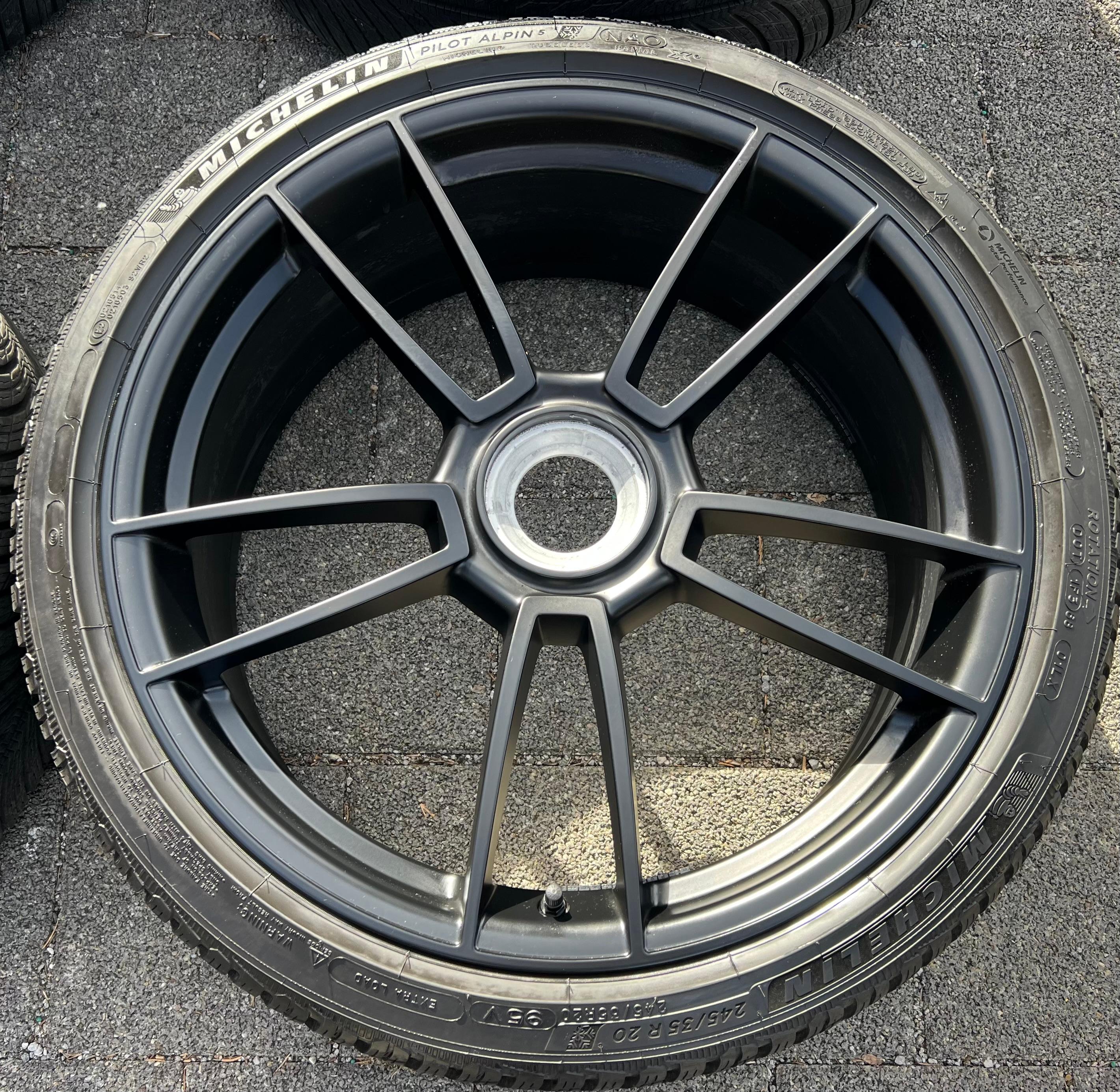 4 ORIGINAL 20" 21" ALU WINTERRÄDER PORSCHE 911 992 GTS ZENTRALVERSCHLUSS CENTERLOCK