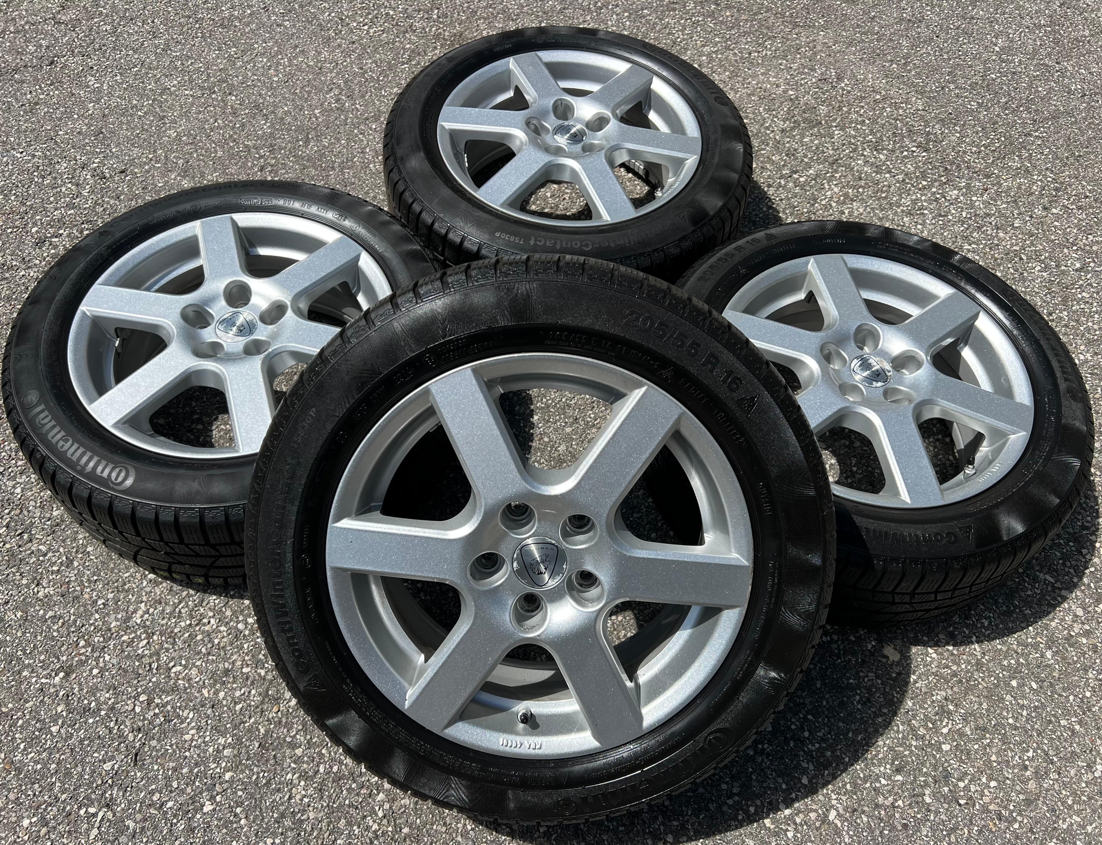 4 Alu Winterräder Opel Astra-J 205/55R16 91H 5x115 Continental Freihaus