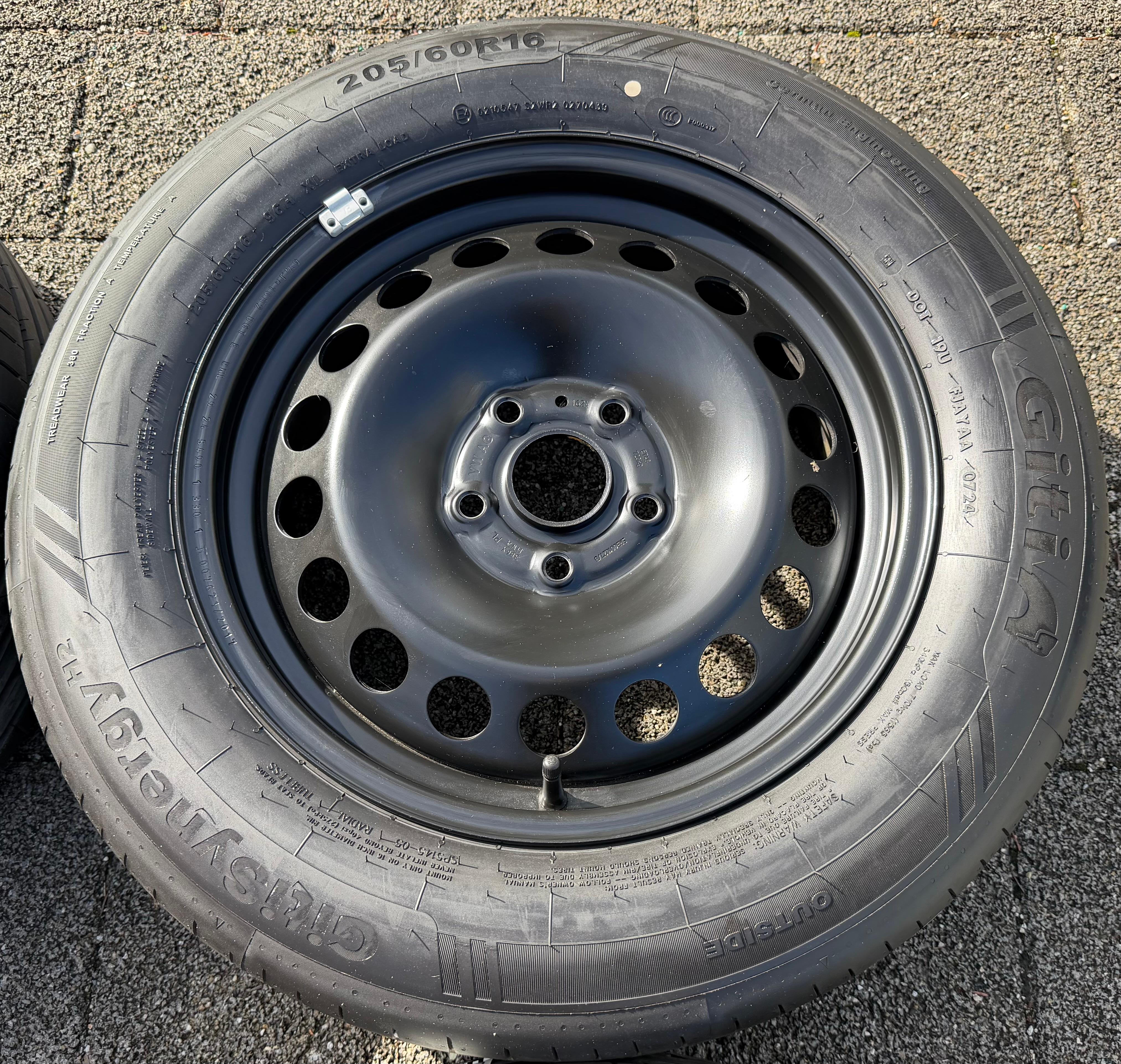 4 ORIGINAL STAHLFELGEN 16" FELGEN VW CADDY V SK 6,5x16 ET48 5x112 FREIHAUS