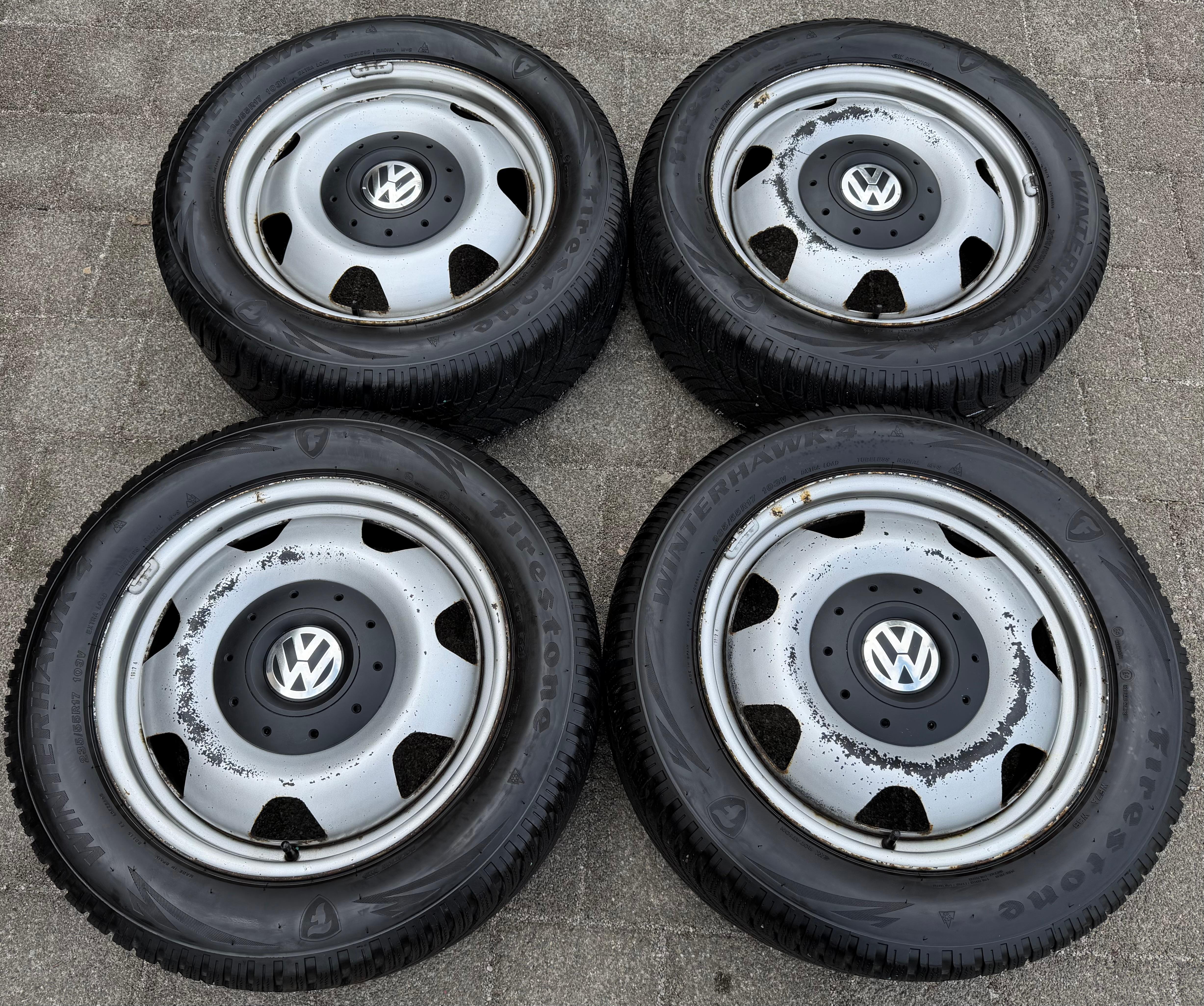 4 WINTERRÄDER VW BUS T5 T6 T6.1 235/55R17 103V FIRESTONE FREIHAUS