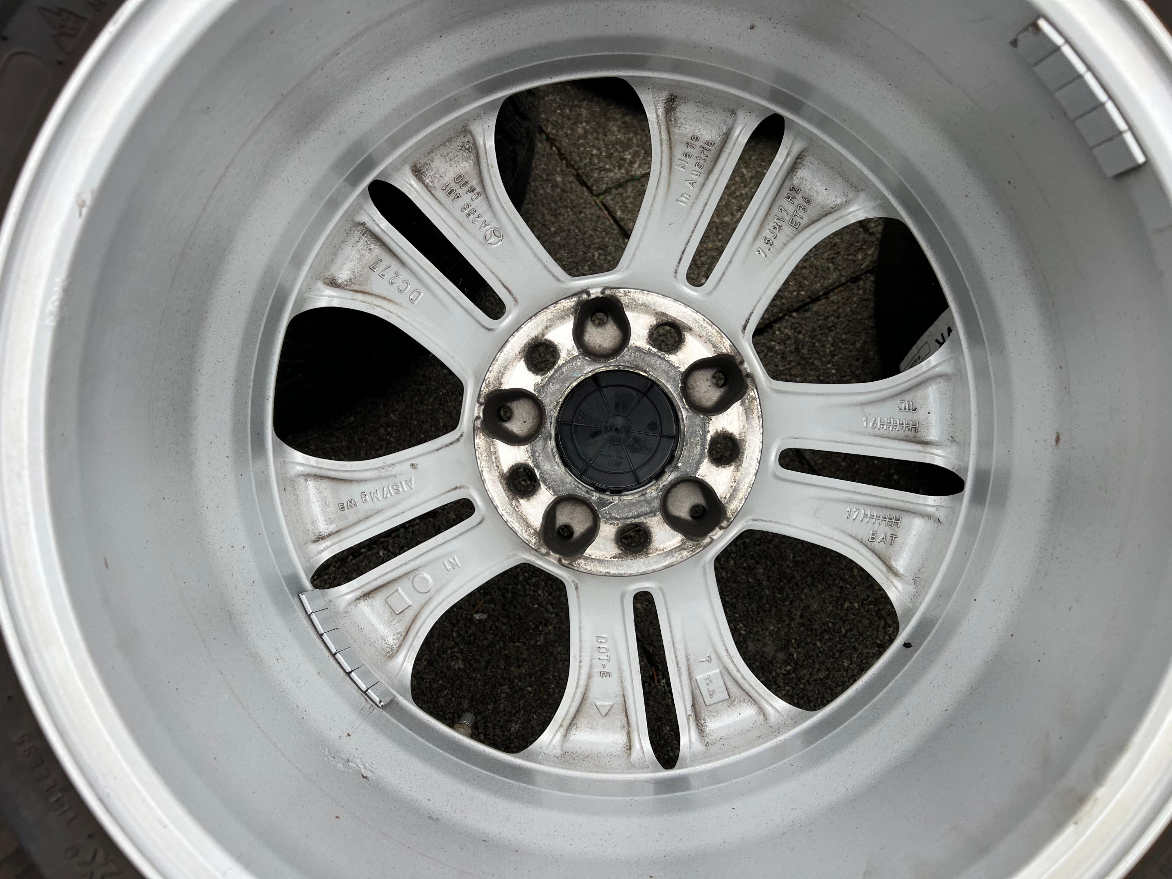 4 ORIGINAL 17" ALU WINTERRÄDER MERCEDES GLC X253 W253 RDKS 235/65R17 104H