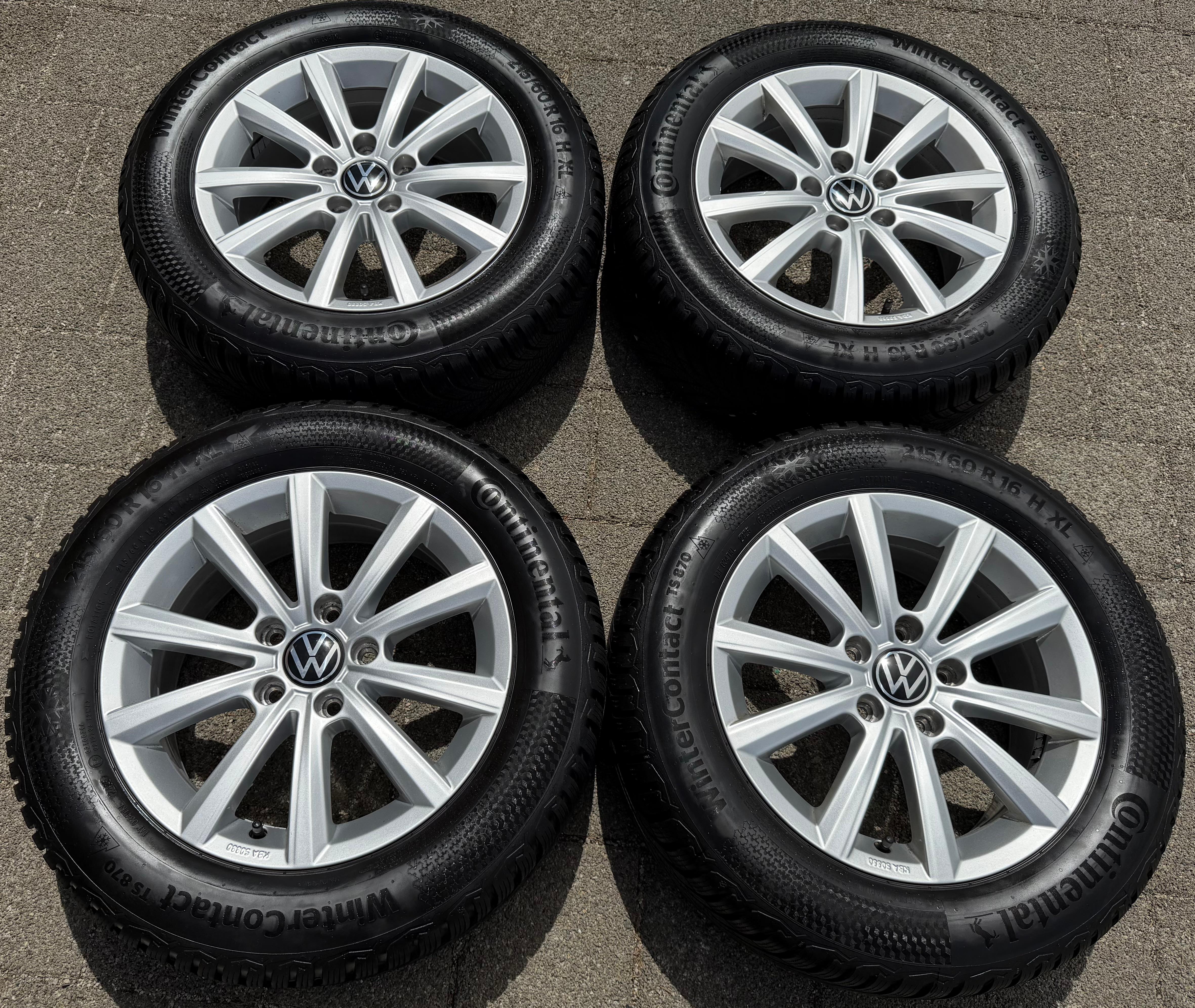 4 ORIGINAL ALU WINTERRÄDER VW PASSAT 3G B8 215/60R16 99H 3G0071496B MERANO 2025