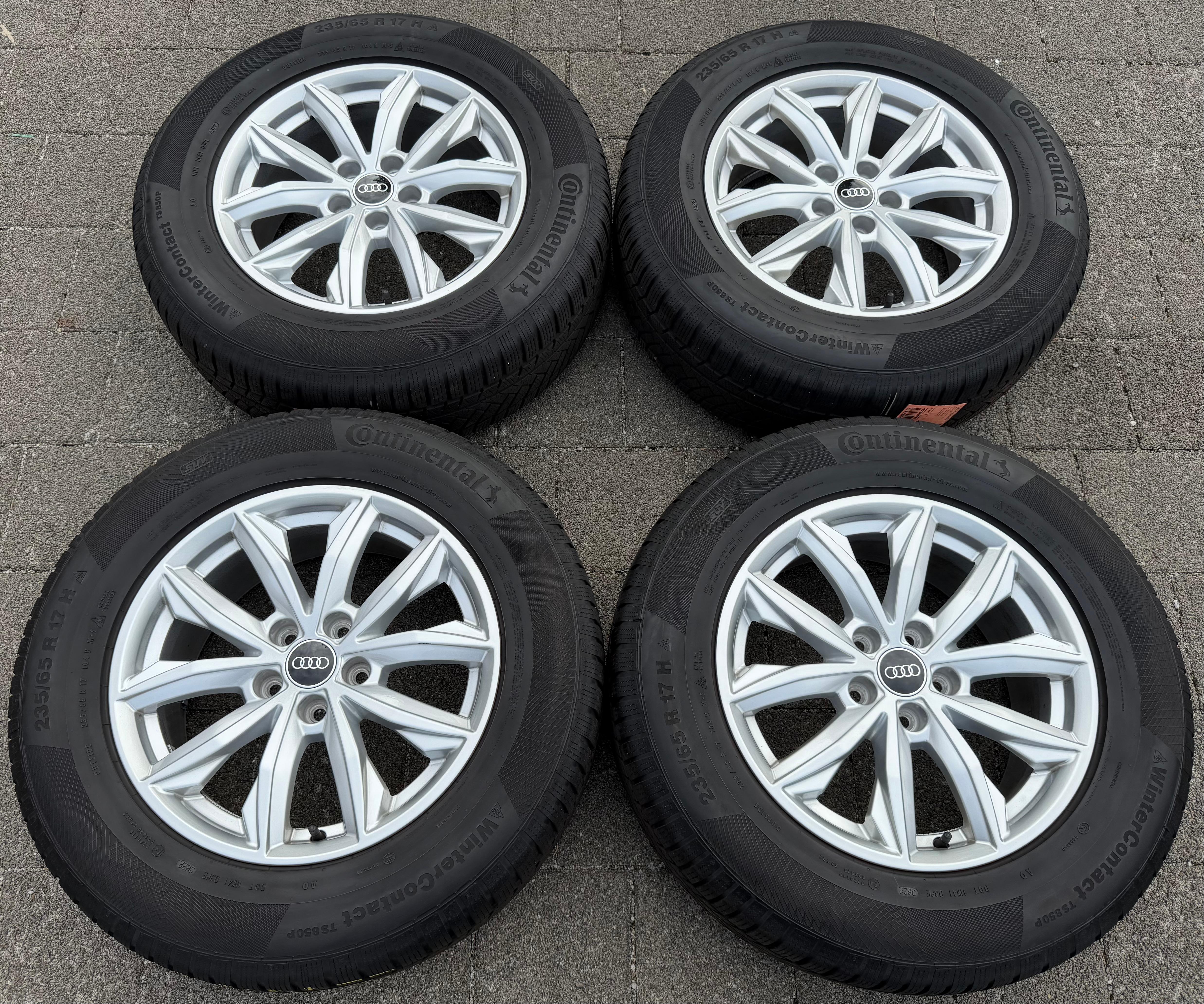 4 roues hiver en alliage d’origine 17" Audi Q5 FY 80A601025J 7x17 ET34 235/65R17 104H 2022