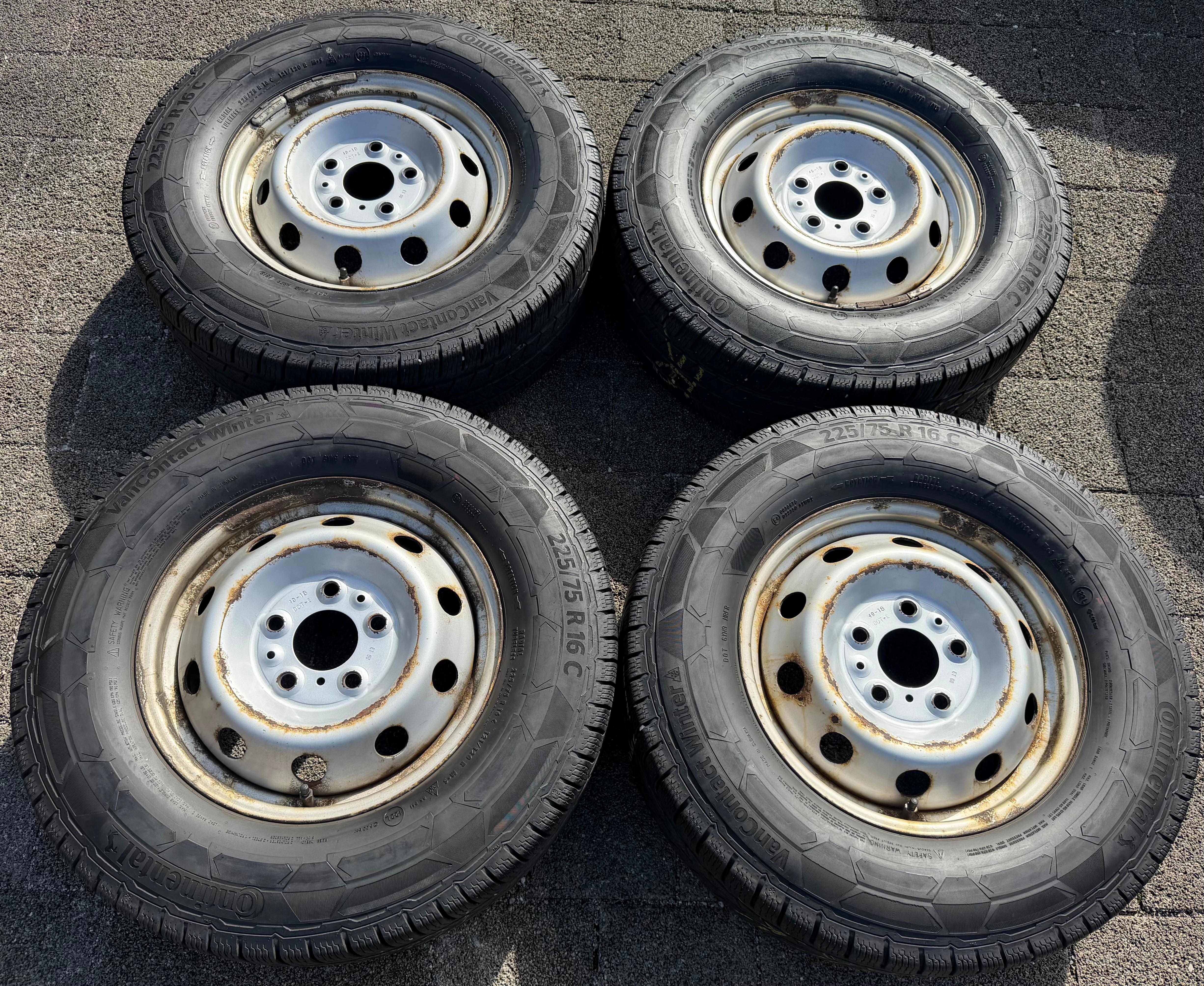 4 WInterräder Peugeot Boxer Fiat Ducato Maxi Citroen Jumper 225/75R16CP 121/120R