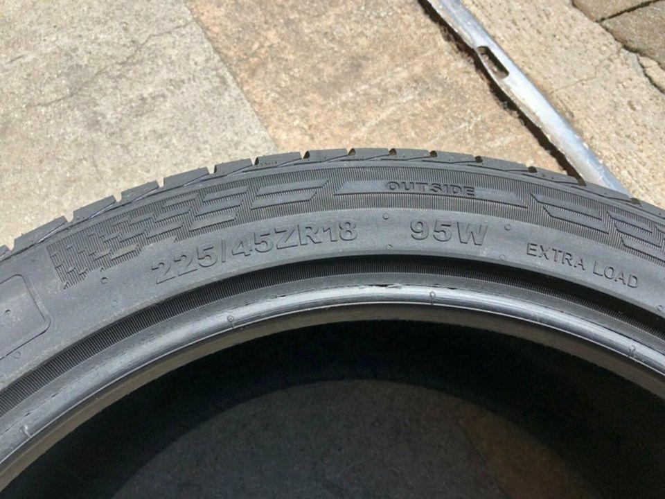 2 X 225/45R18 95W BERLIN TIRES SUMMER UHP1 ZOMERBANDEN NIEUW