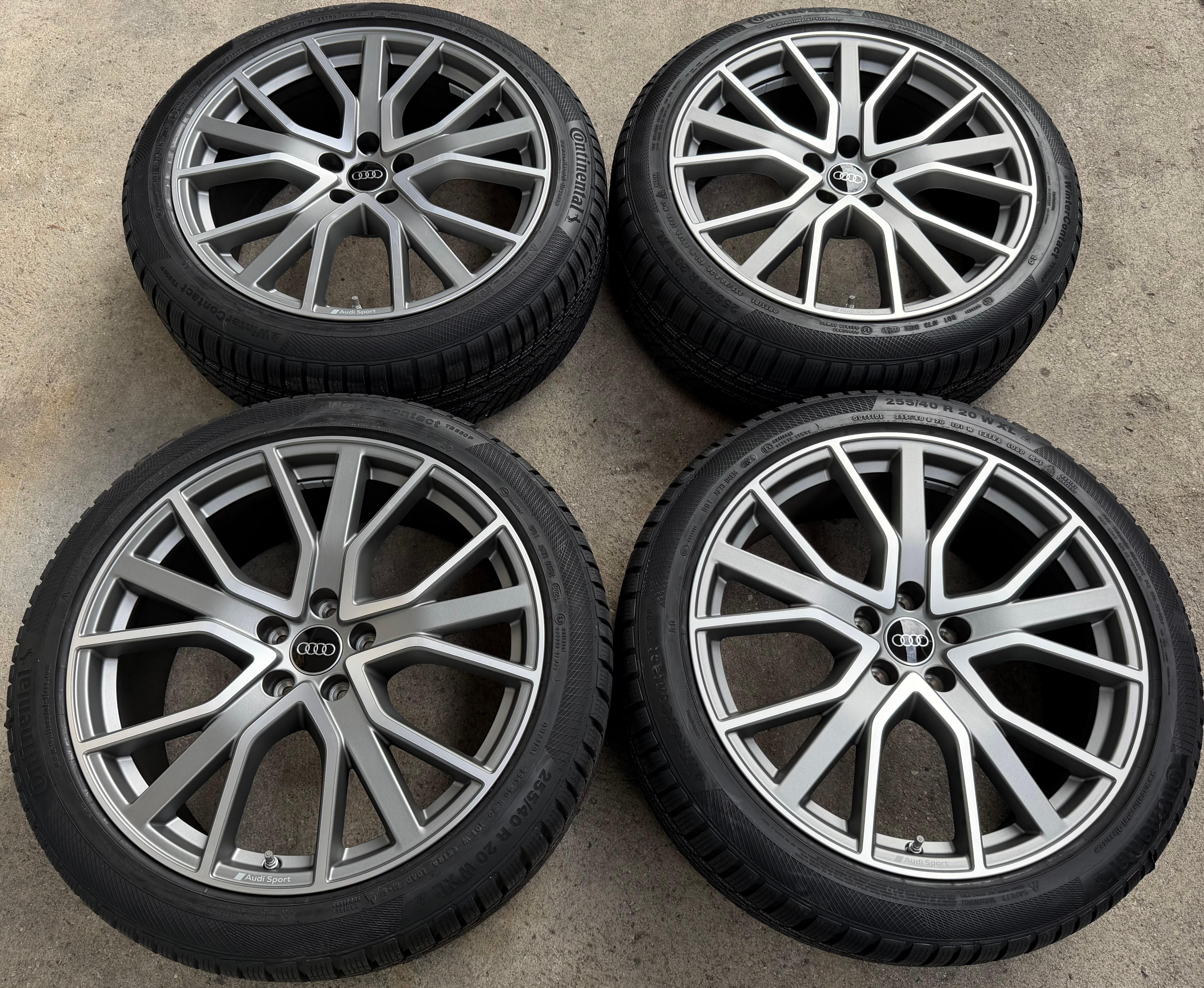 4 Original 20" Alu Winterräder Audi A6 S6 C8 4K F2 4K0601025AB 255/40R20 101W Continental NEU