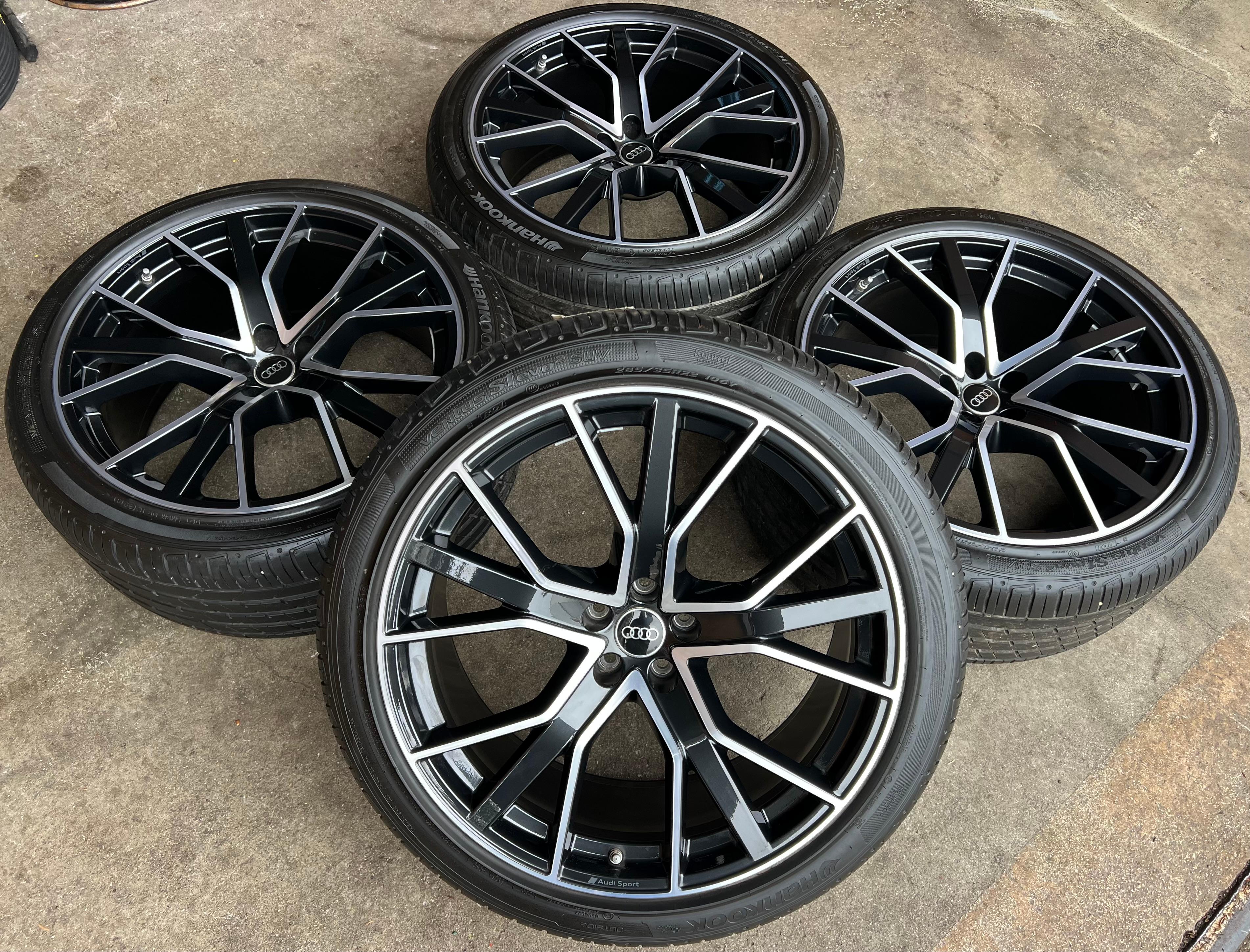 4 ORIGINAL 22" ALU SOMMERRÄDER AUDI Q7 SQ7 4M 4M0601025CP 285/35R22 106Y RDKS