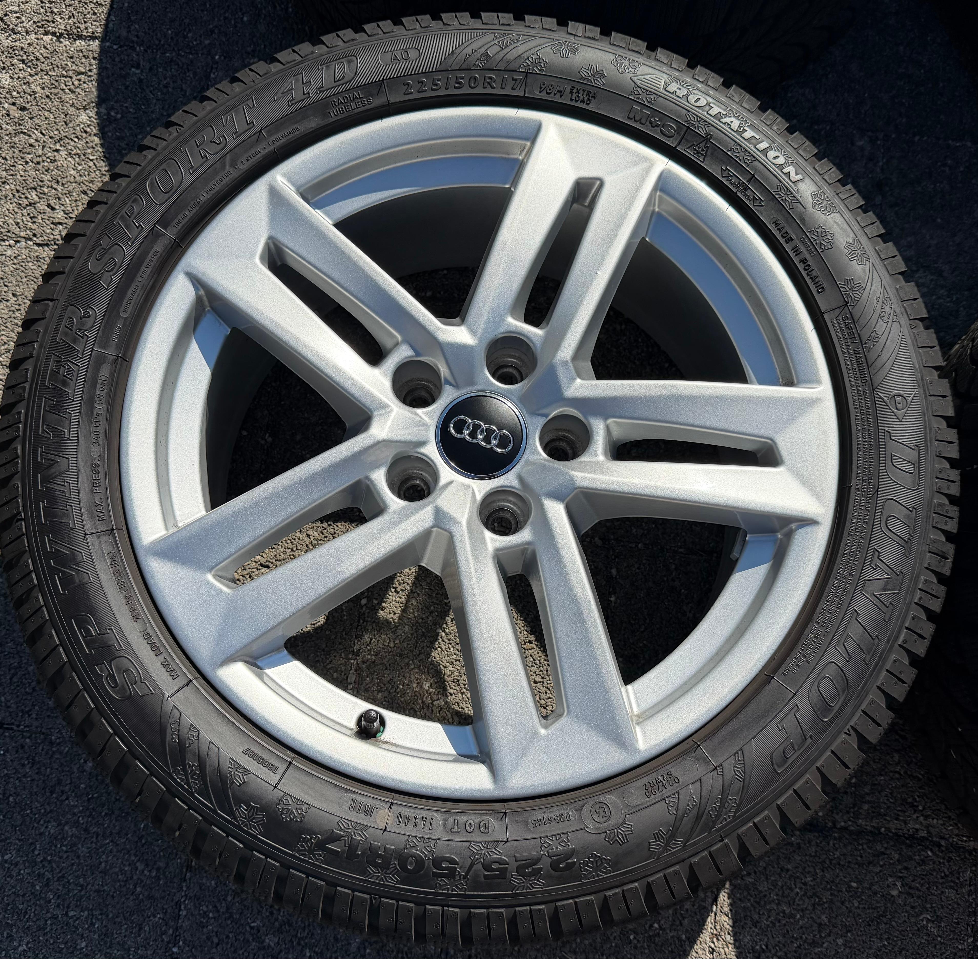 4 Original 17" Alu Winterräder Audi A4 B9 8W 8W0601025P 225/50R17 98H Dunlop 2024