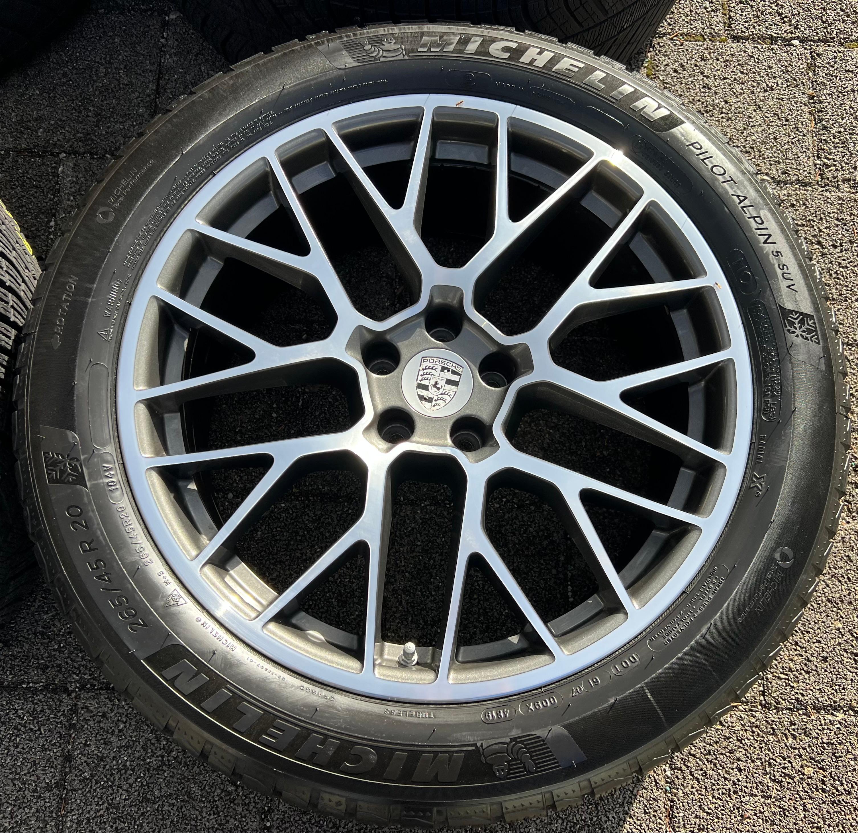 4 ORIGINAL 20" ALU WINTERRÄDER PORSCHE MACAN I & II RS SPYDER FELGEN MICHELIN