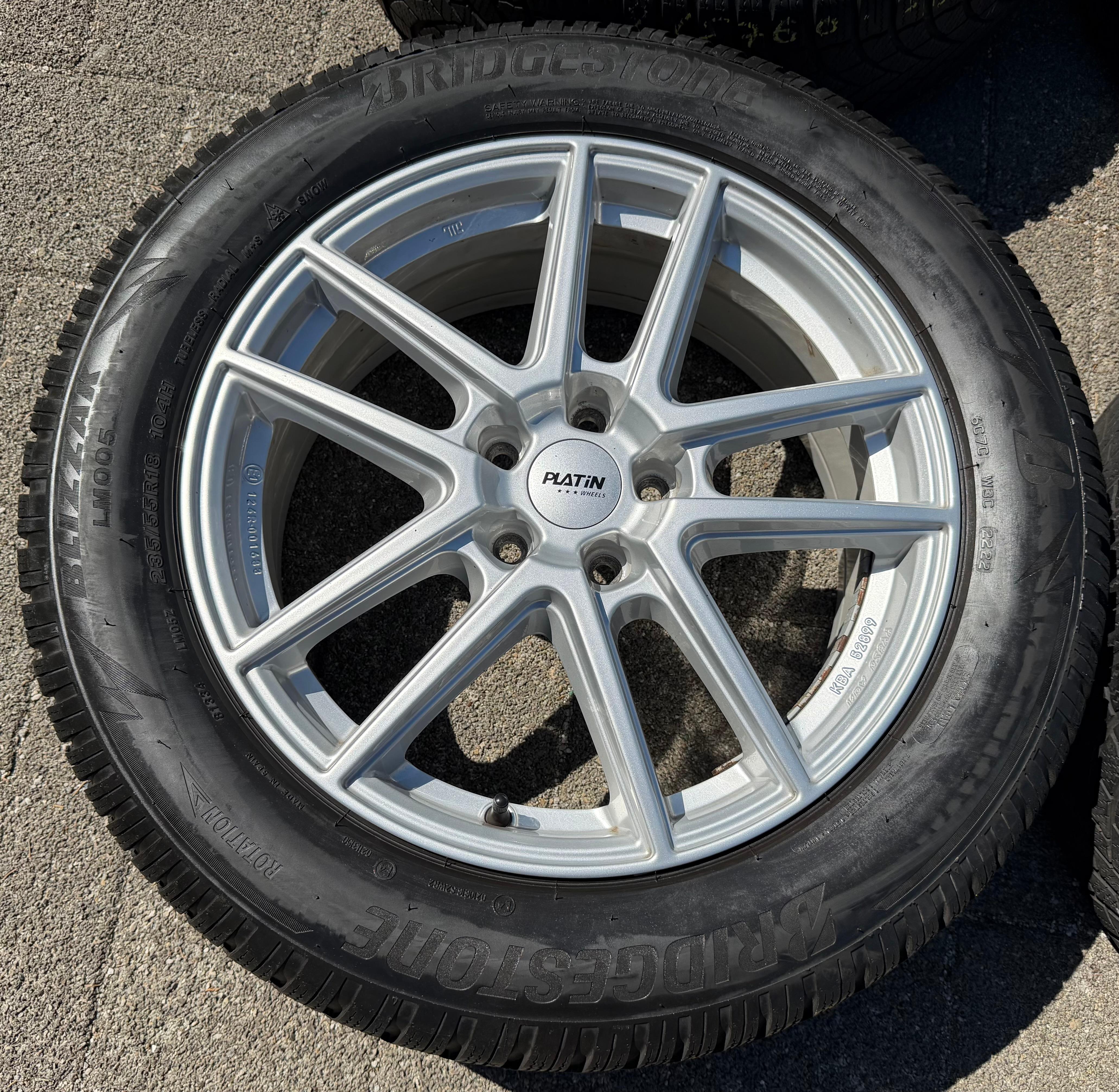 4 llantas de aluminio de 18" para VW Passat, T-Roc, Tiguan, Touran, SEAT Tarraco, Škoda Kodiaq, 7x18 ET43