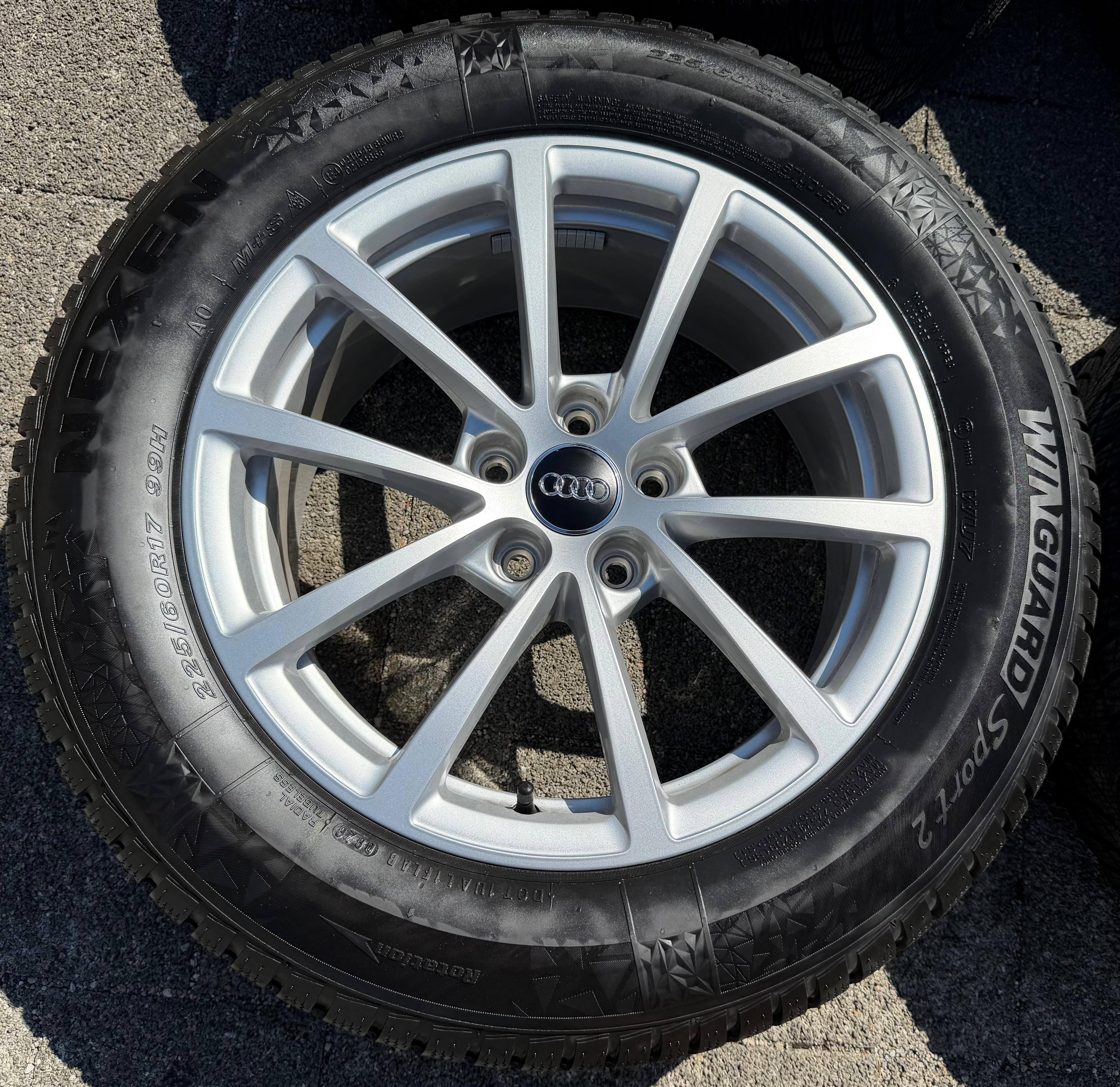 4 ruedas de invierno de aleación originales de 17" para Audi A6 4K C8 F2 225/60R17 99H 4K0601025 NEXEN