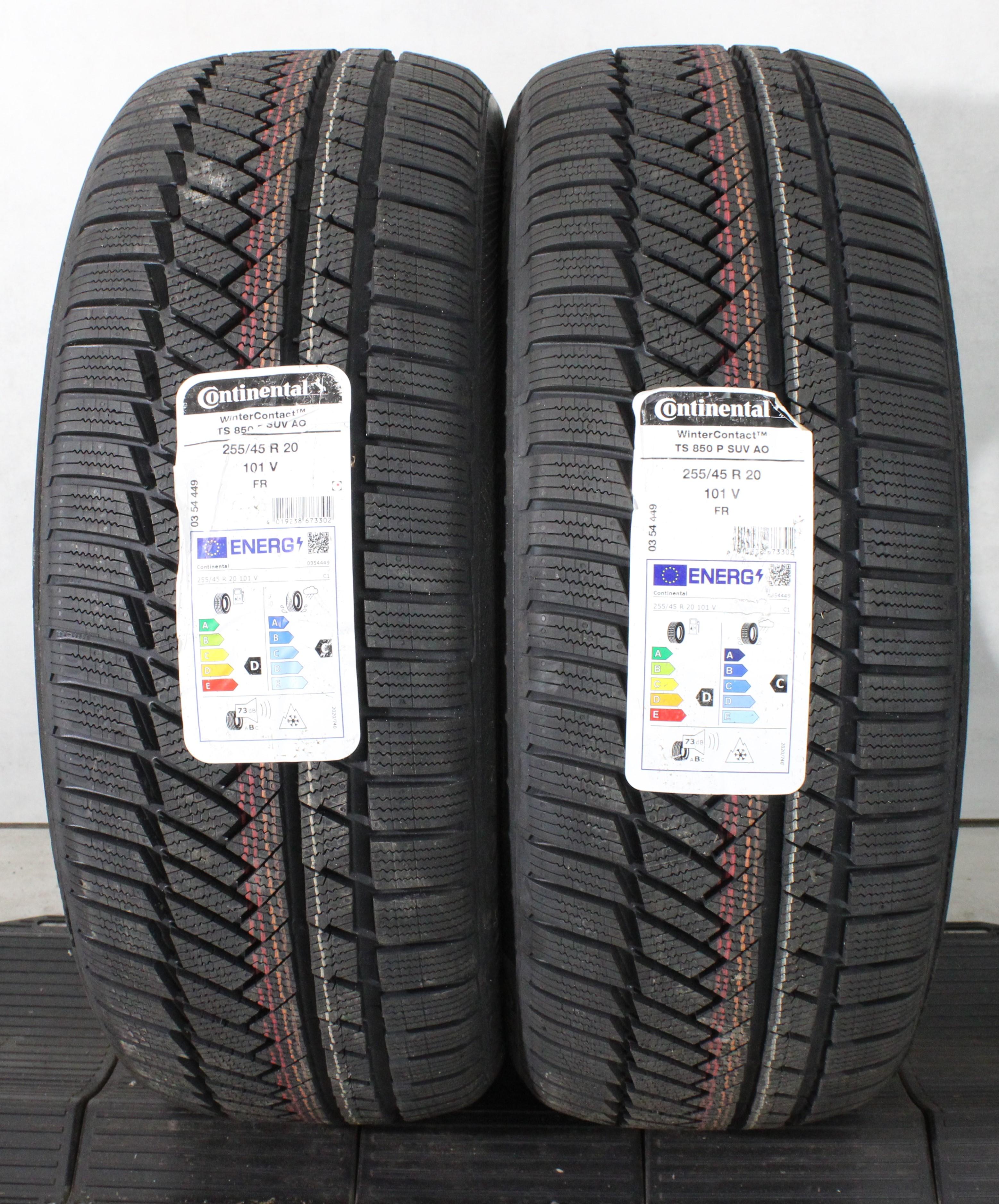2 x 255/45R20 101V Winterreifen Continental Winter Contact TS850P AO 2024