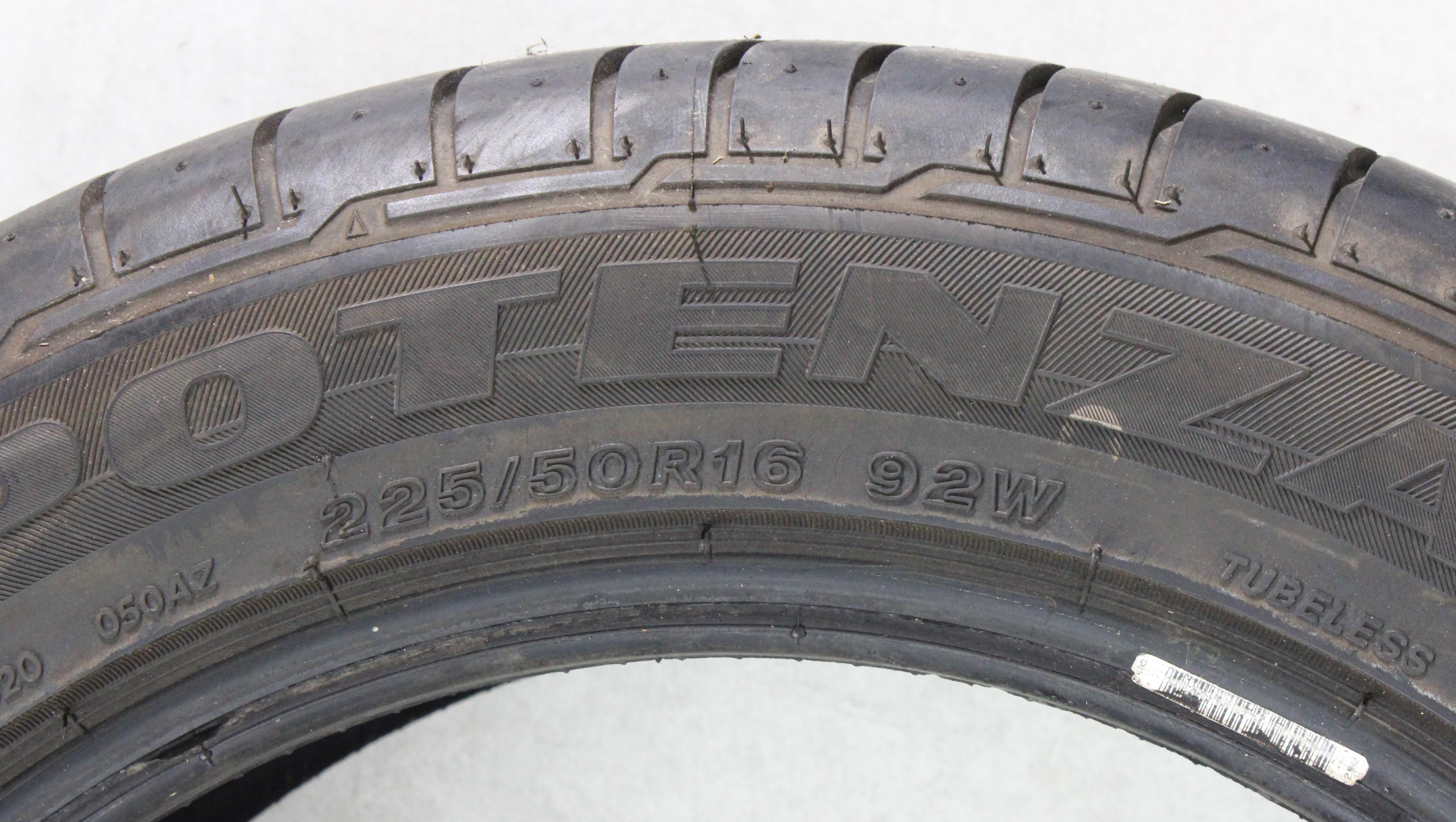 2 x 205/55R16 91W 2 x 225/50R16 92W Sommerreifen Bridgestone Potenza RE050A 6,5-7mm 2011