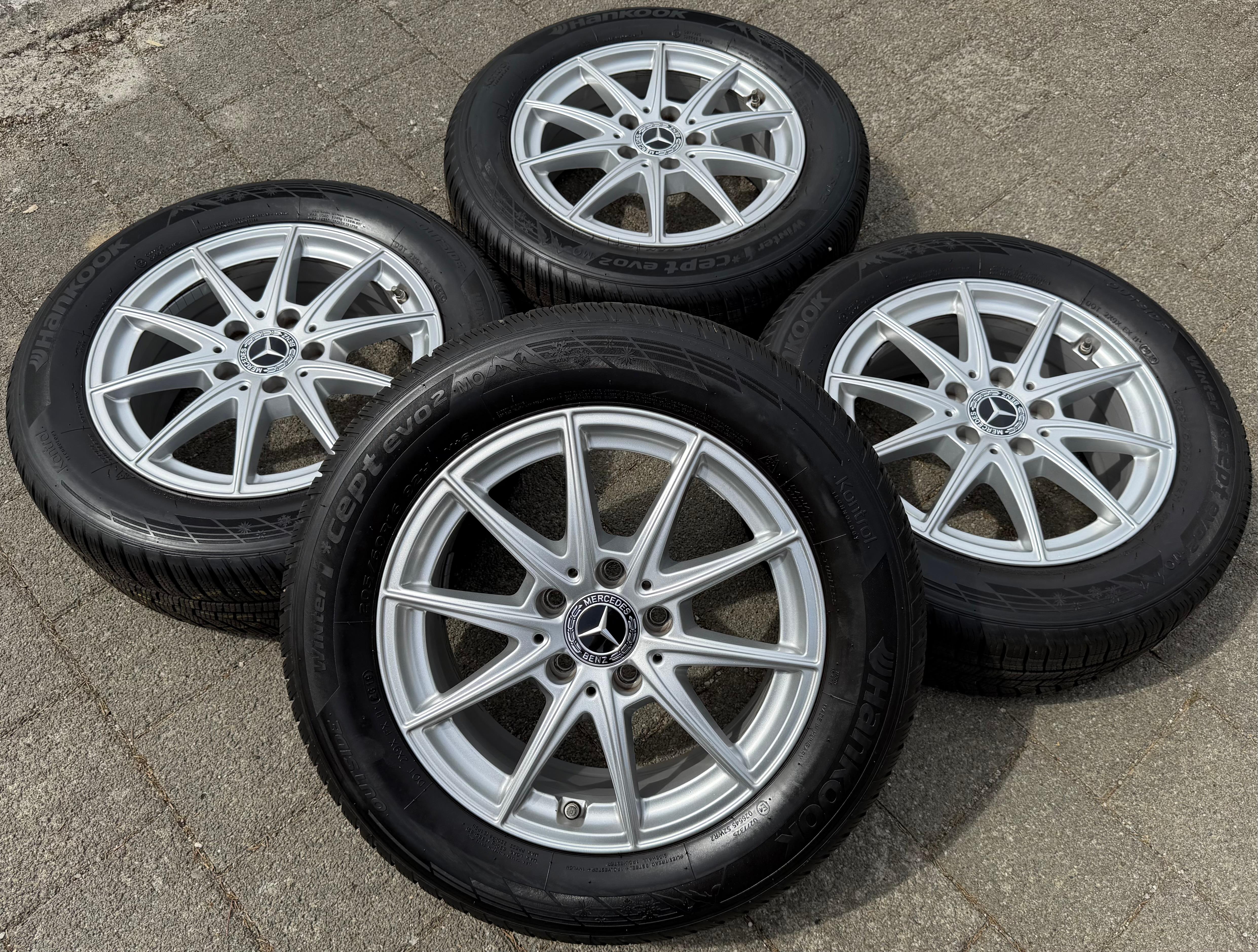 4 ORIGINAL ALU WINTERRÄDER MERCEDES A-KLASSE 177 B-KLASSE 247 CLA 118 RDKS