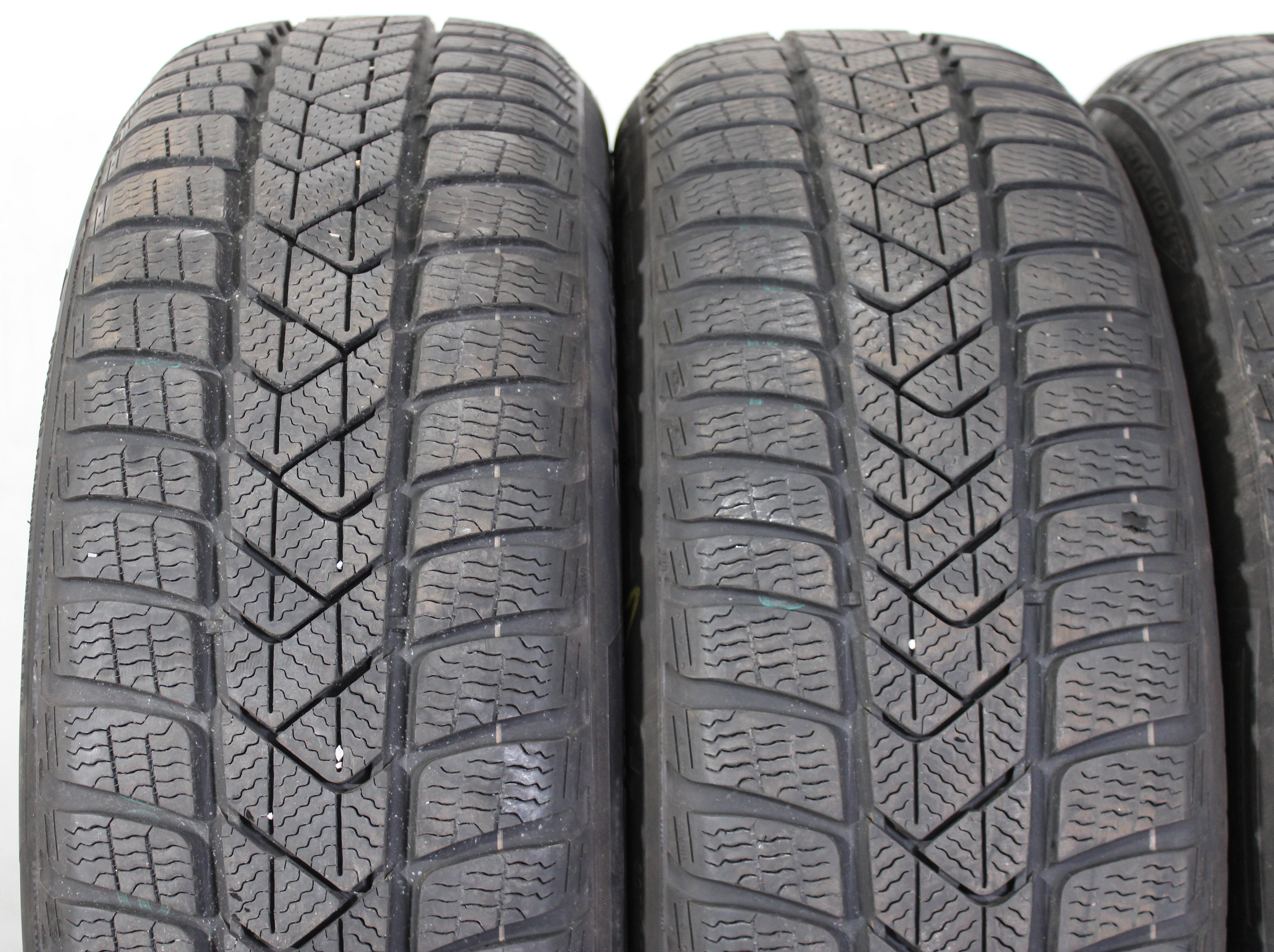 4 x 205/60R17 93H Winterreifen Pirelli Sottozero 3 2x6mm/2x6,5-7mm 2016