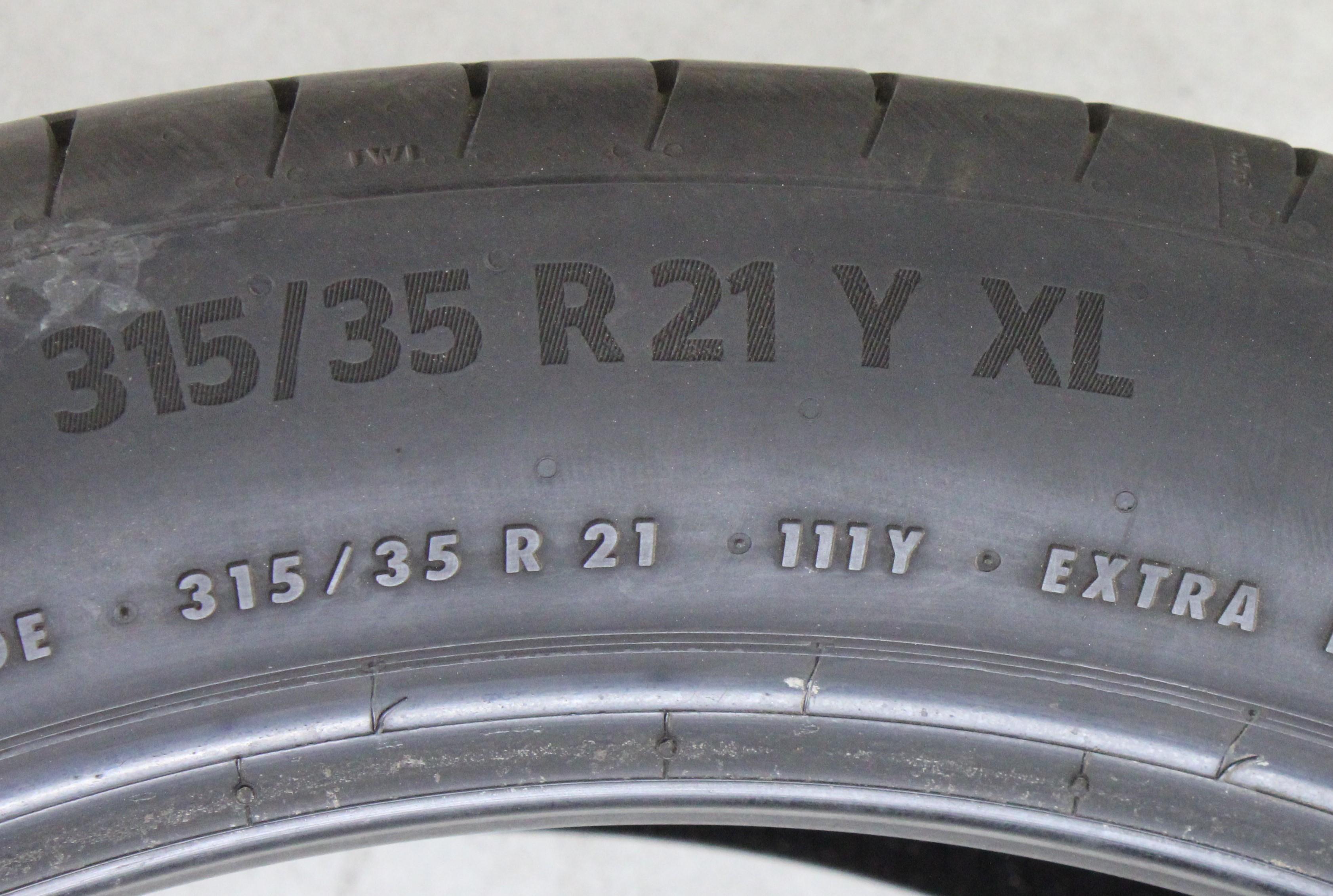 2 x 315/35R21 111Y Sommerreifen Continental Premium Contact 6 Runflat 3,5-4mm 2020 *