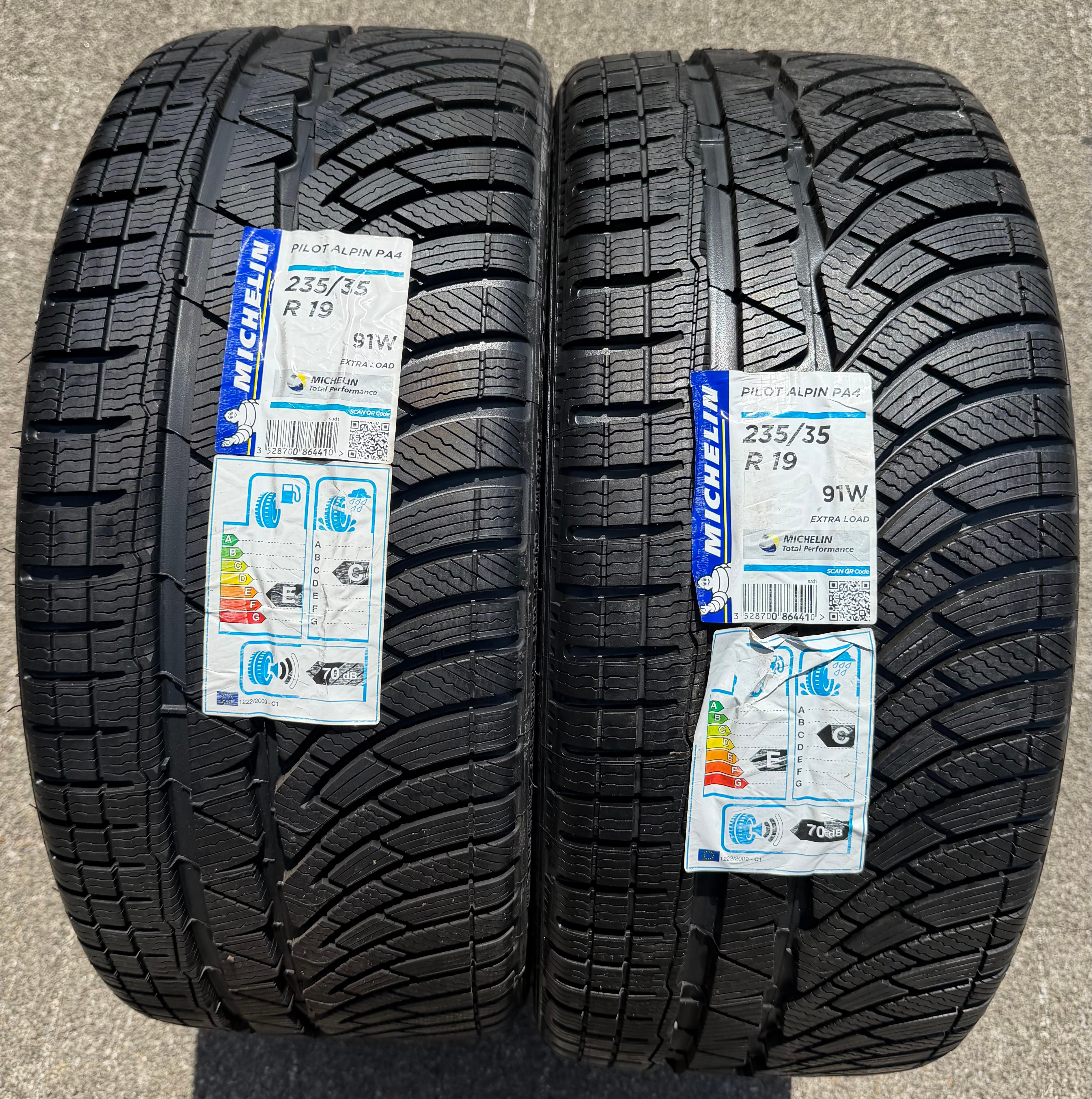 2 x 235/35R19 91W Winterreifen Michelin Pilot Alpin PA4 NEU 2018