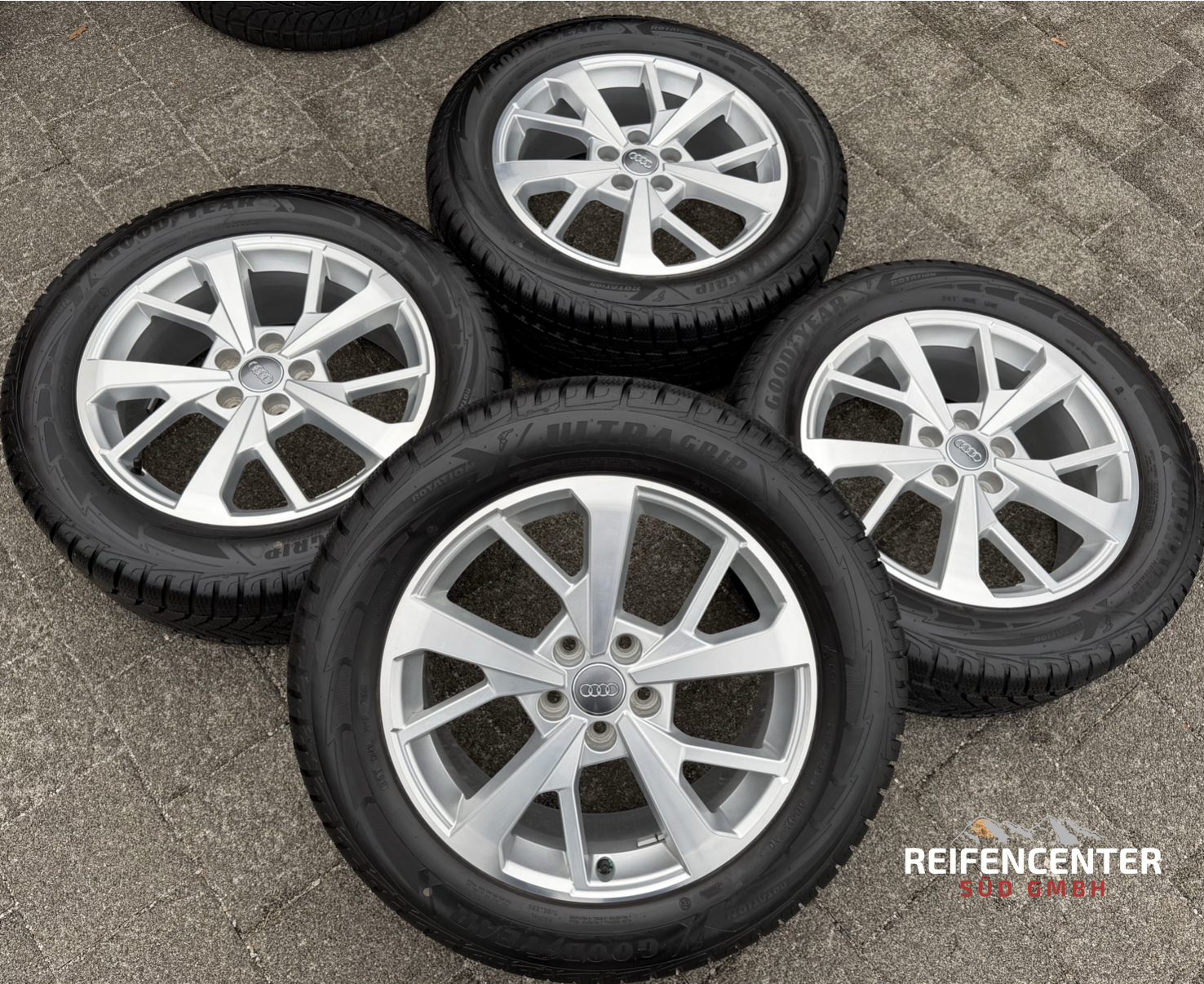 4 ruedas de invierno de aleación originales de 18" para Audi Q3 F3 83A 83A601025J 235/55R18 104H Goodyear