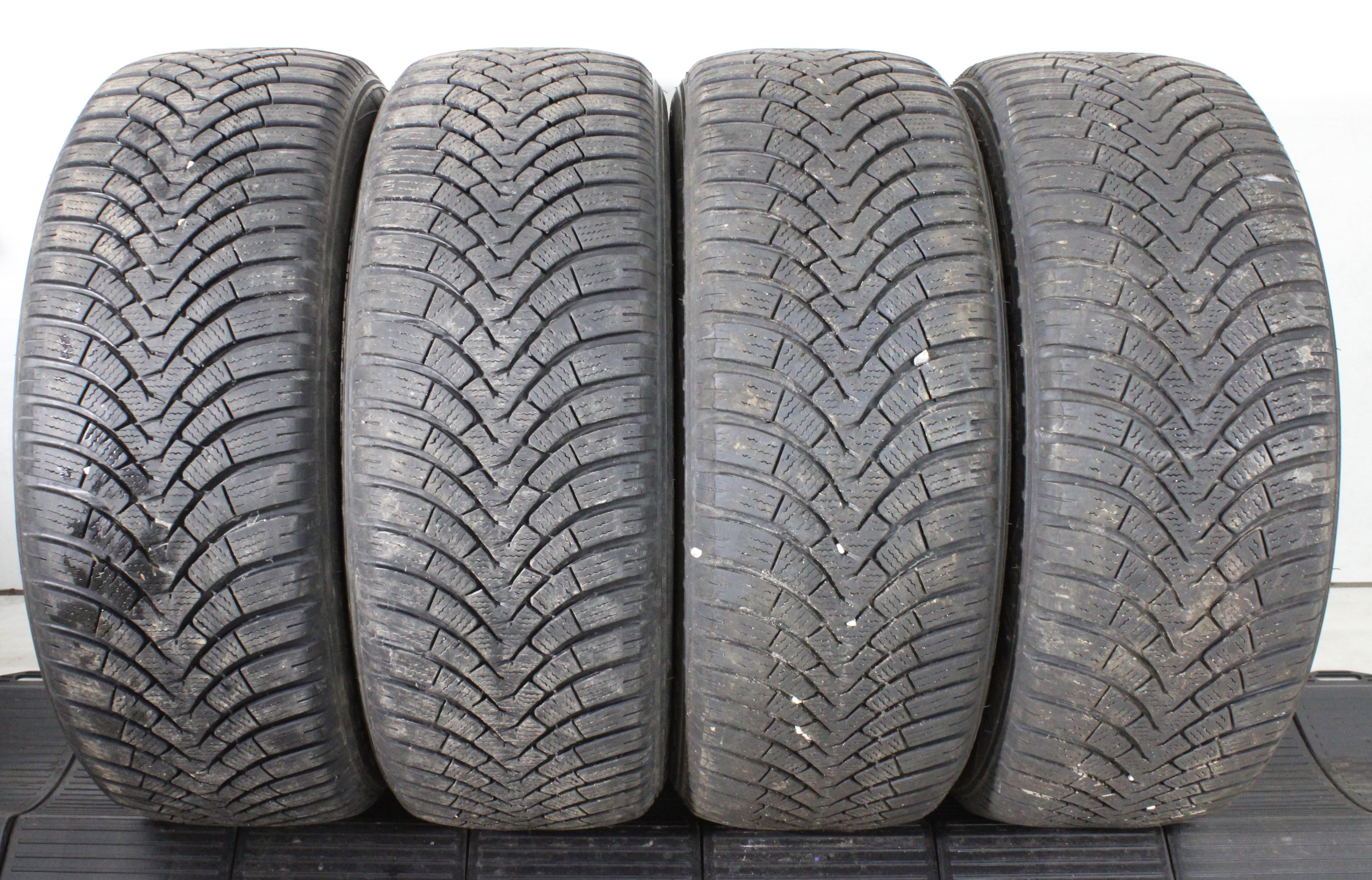 4 x 215/55R17 98V pneus hiver Falken Eurowinter HS01 1x5,5-6mm/2x6-6,5mm/1x7-7,5mm 2022 XL