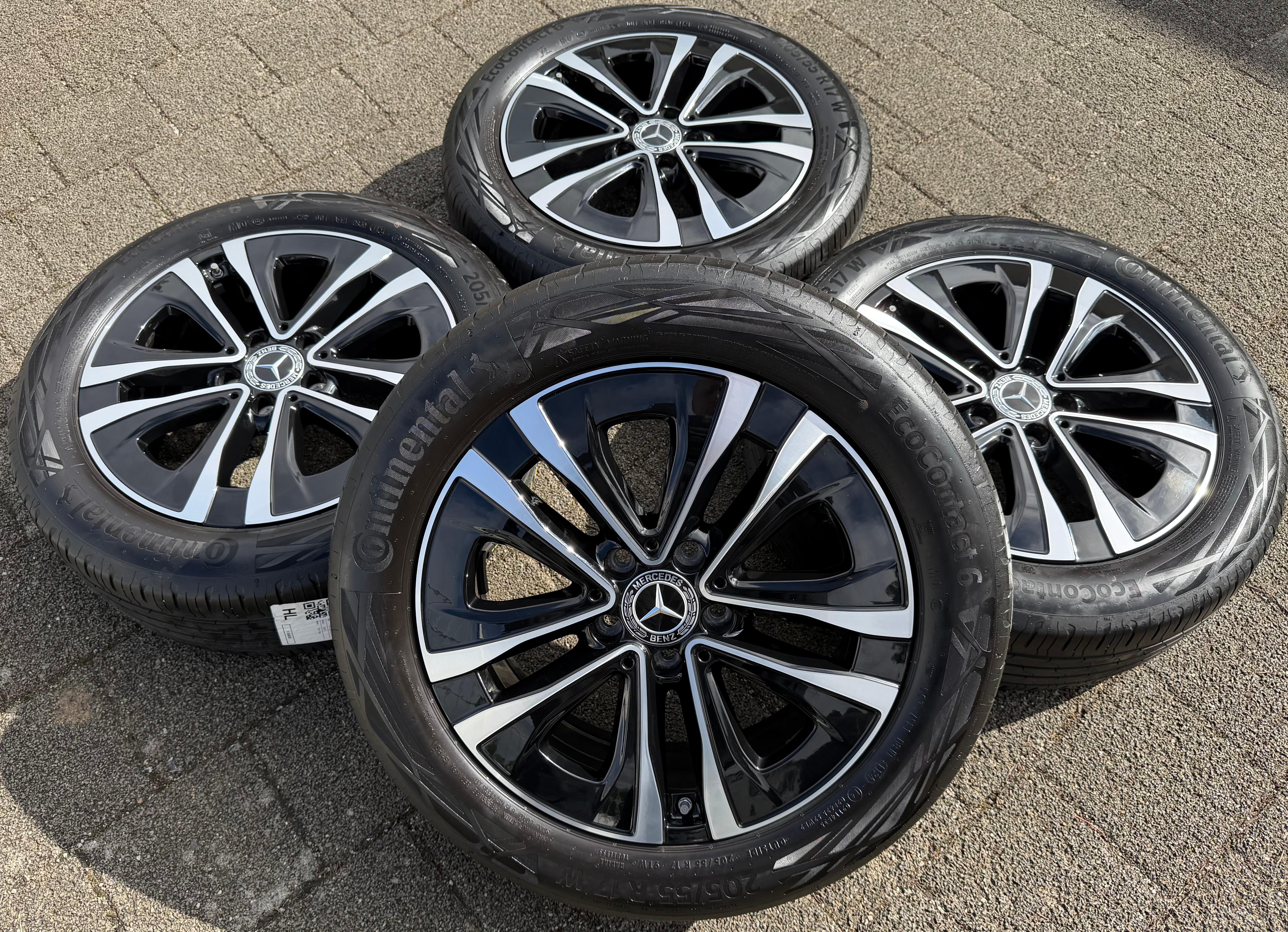 4 llantas de aluminio originales Sommerräer de 17" para Mercedes Clase A W177 y Clase B W247 (A1774012900)