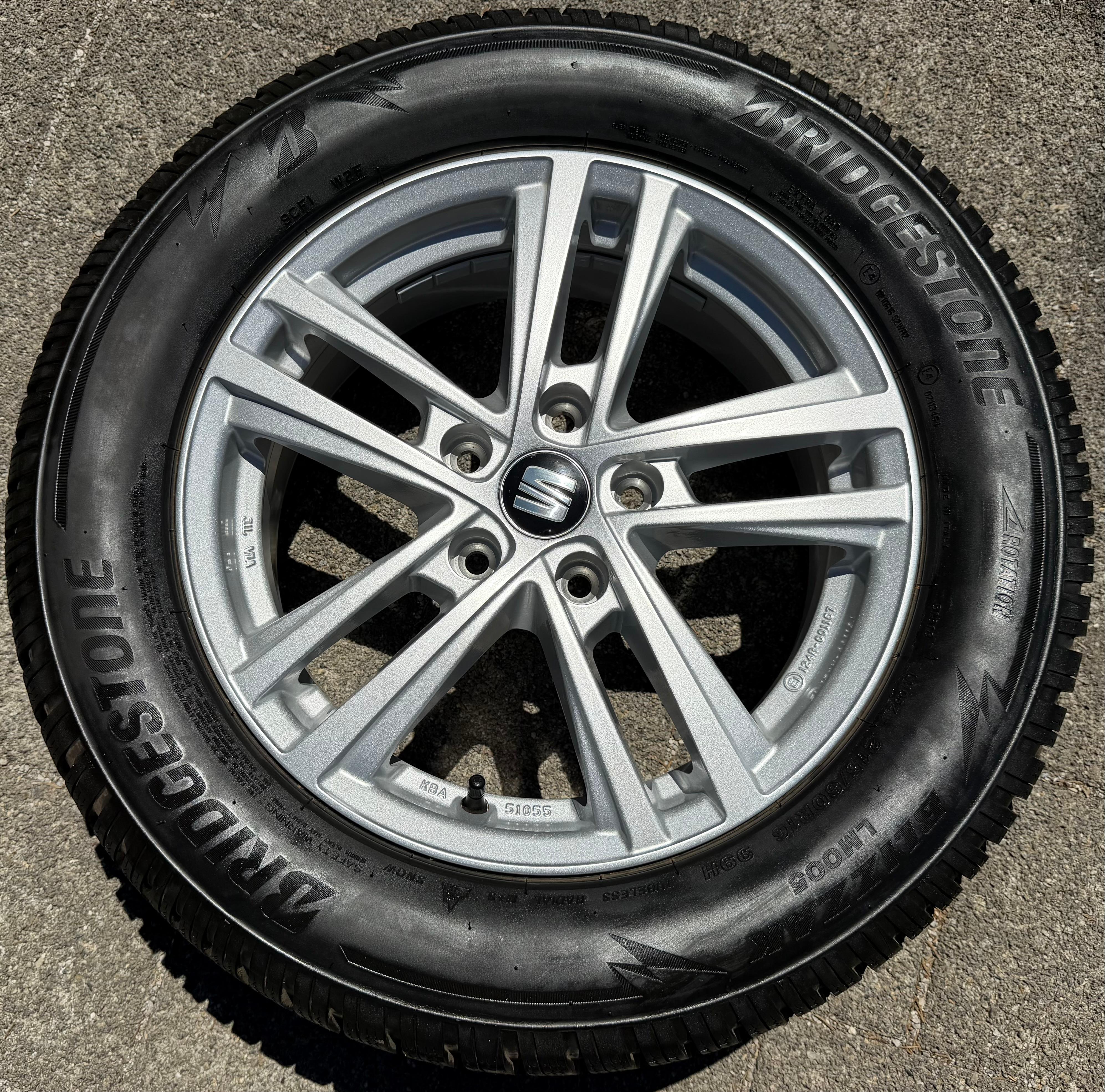 1 X ORIGINAL 16" ALUFELGEN SEAT ATECA KBA 51055 6x16 ET43 5x112 FREIHAUS