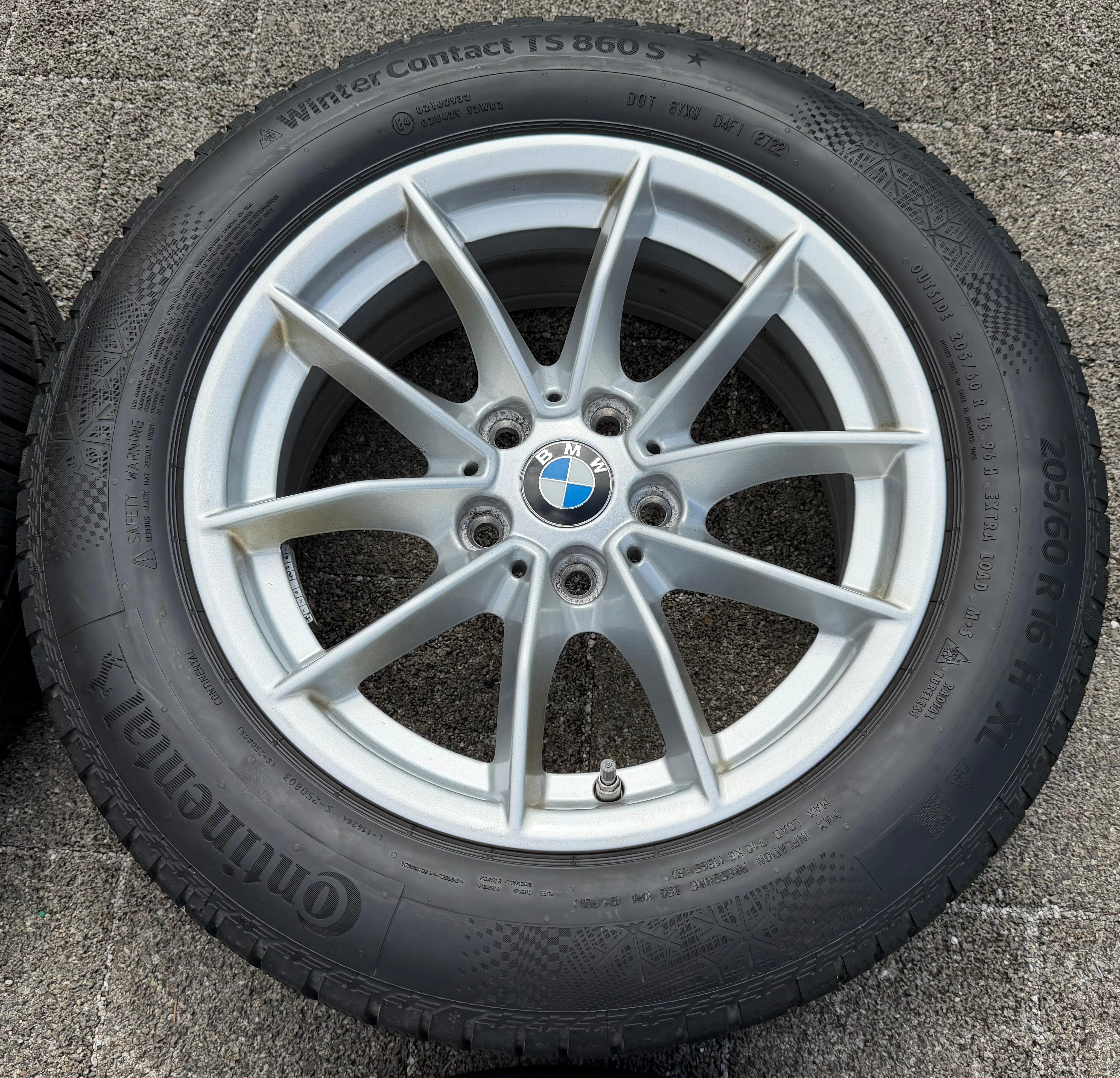 4 Original 16" Alu Winterräder BMW 3er Reihe G20 G21 205/60R16 96H RDKS 2022