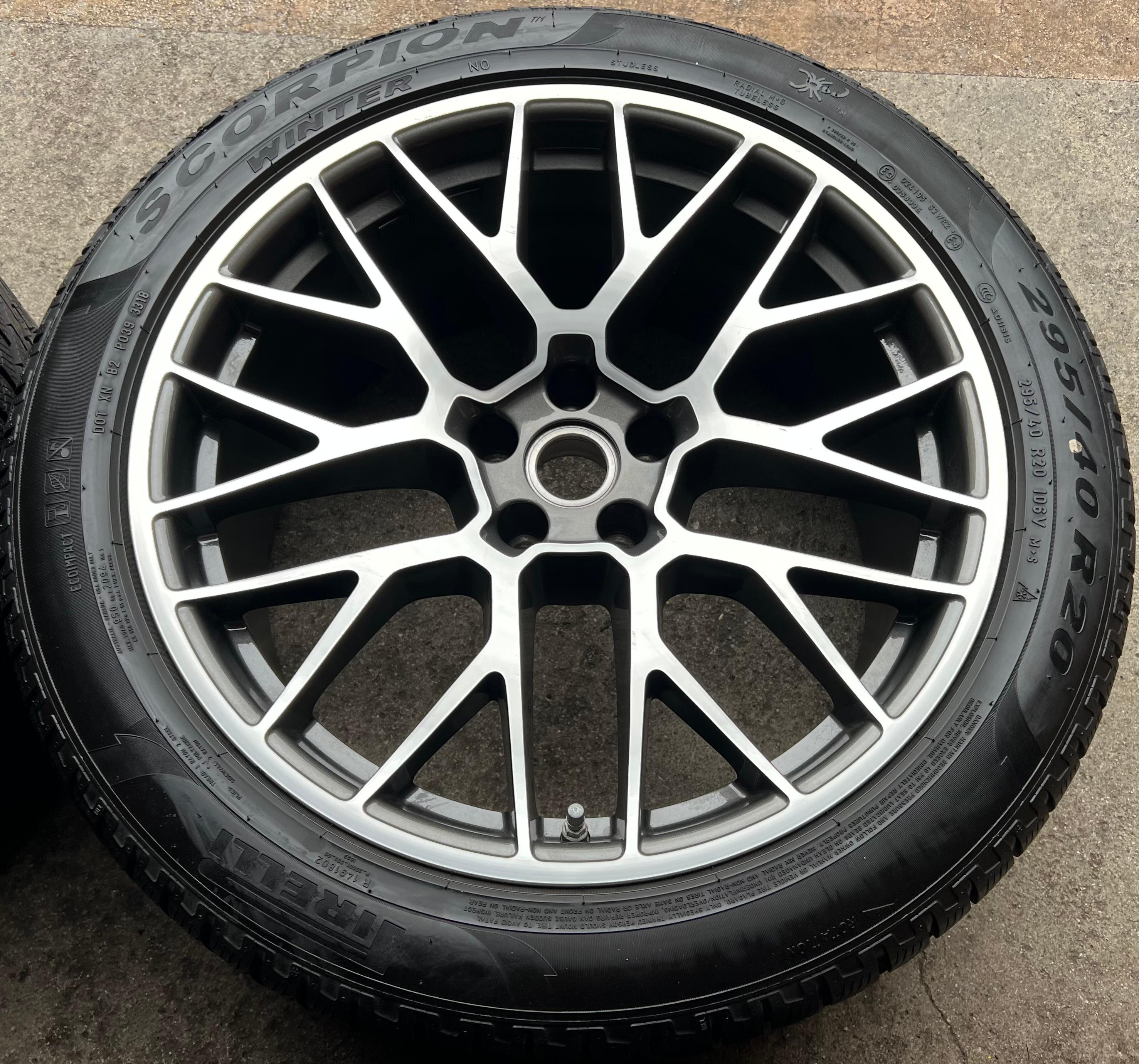 4 ORIGINAL 20" ALU WINTERRÄDER PORSCHE MACAN I & II RS SPYDER FELGEN PIRELLI