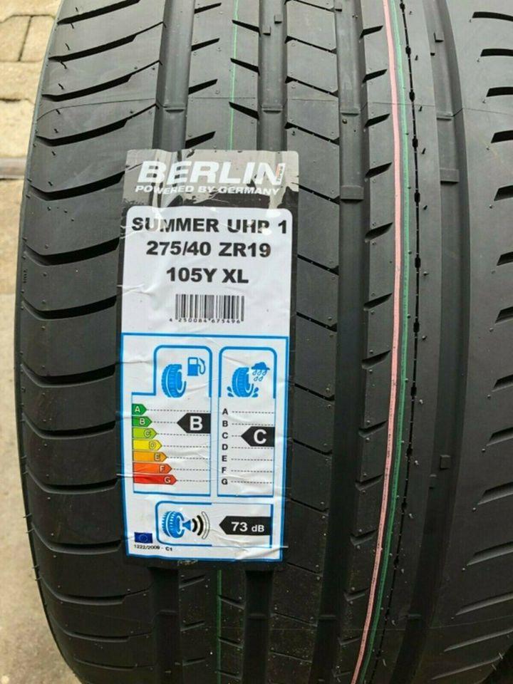 2 X 275/40R19 105Y XL BERLIN TIRES PNEUS ÉTÉ UHP NEUFS