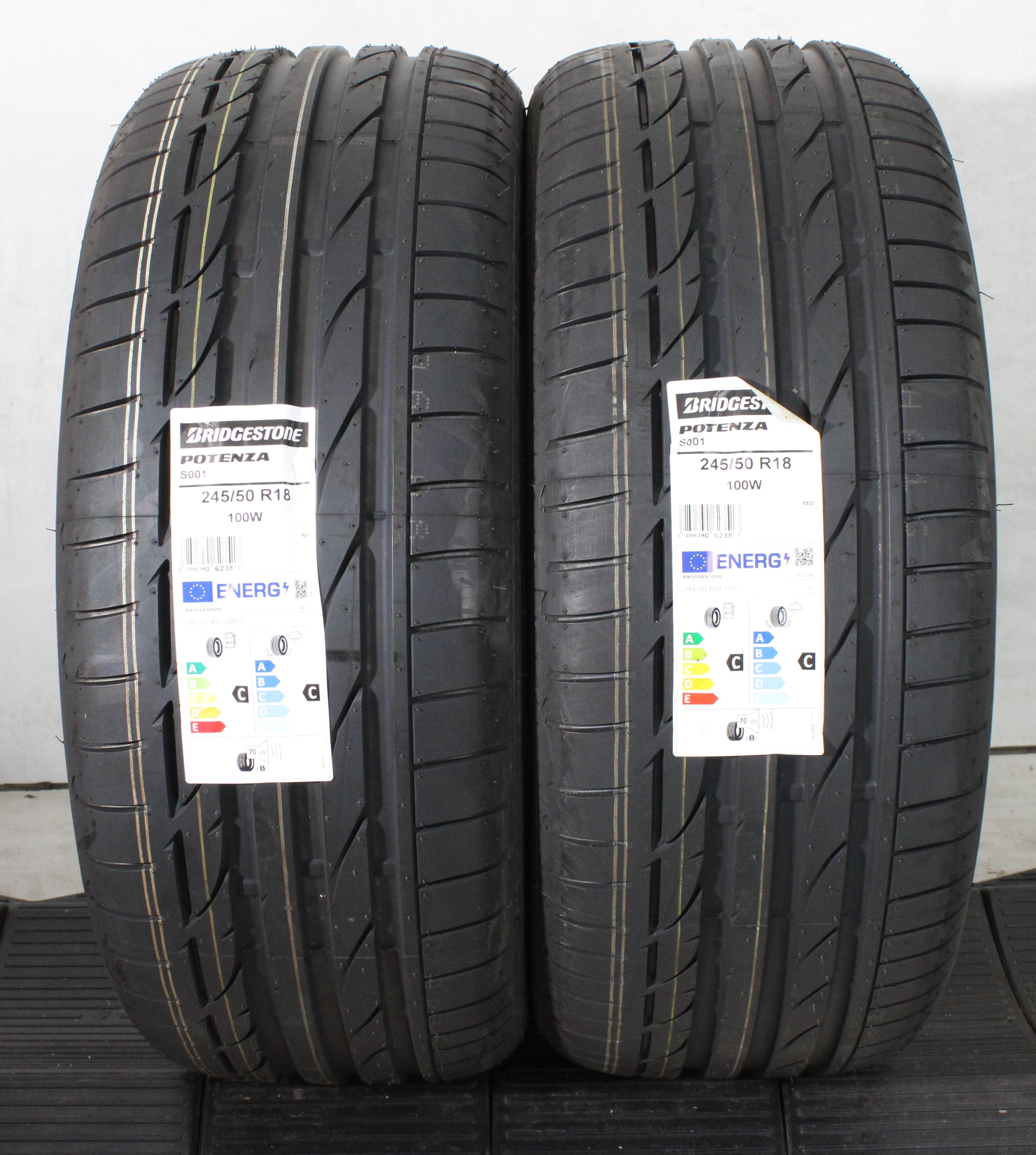 2 x 245/50R18 100W Sommerreifen Bridgestone Potenza S001 MO 2022