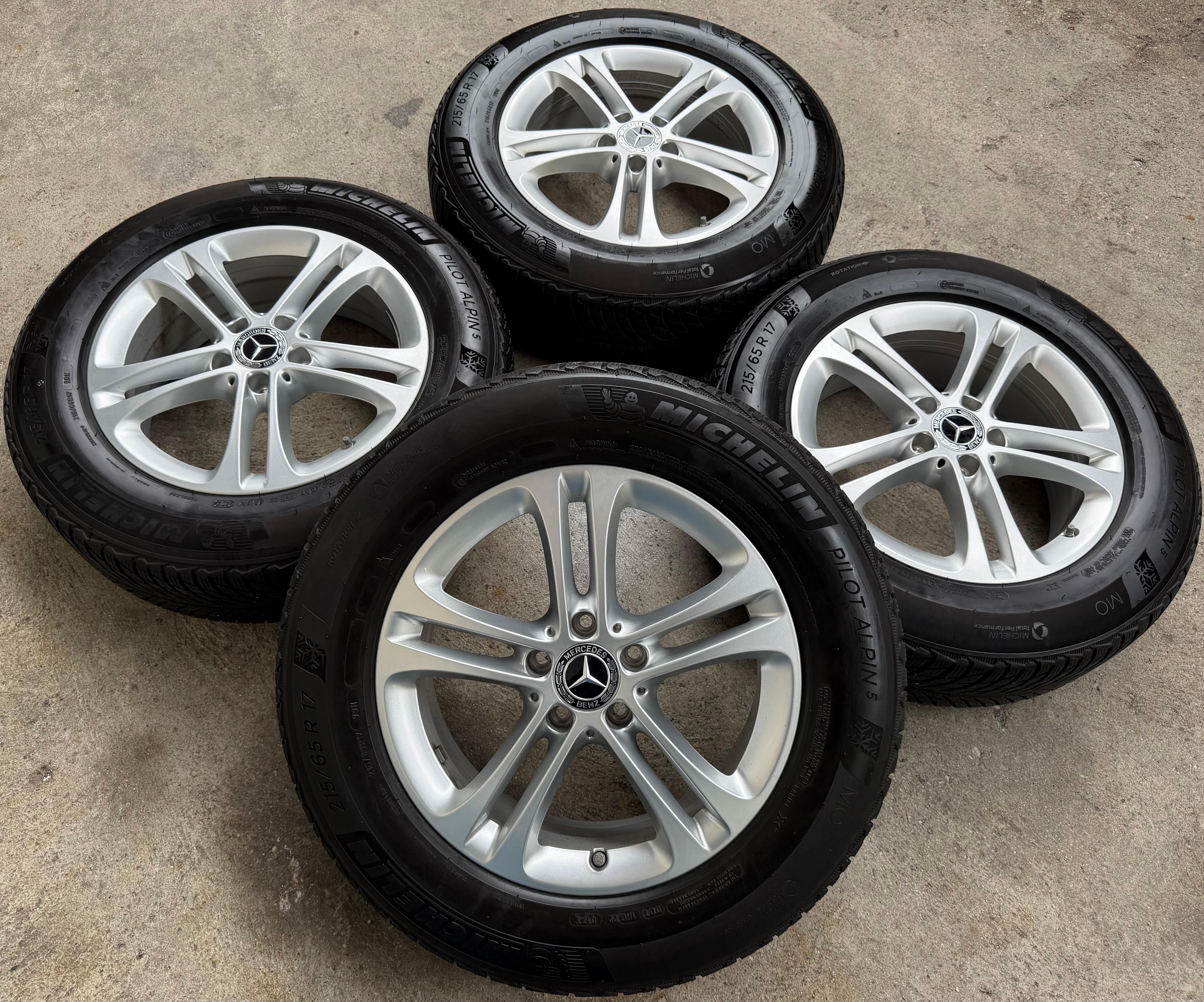 4 Original 17" Alu Winterräder Mercedes GLA H247 GLB X247 215/65R17 99H RDKS 2024